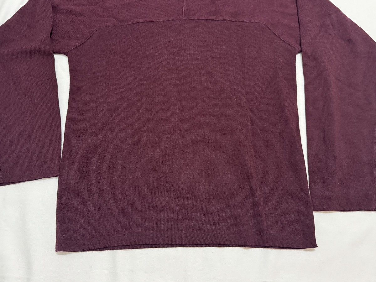 Silent By Damir Doma DAMIR DOMA Silent Cropped Sweater Mock Neck Burgundy Wool Size US M / EU 48-50 / 2 - 3 Thumbnail