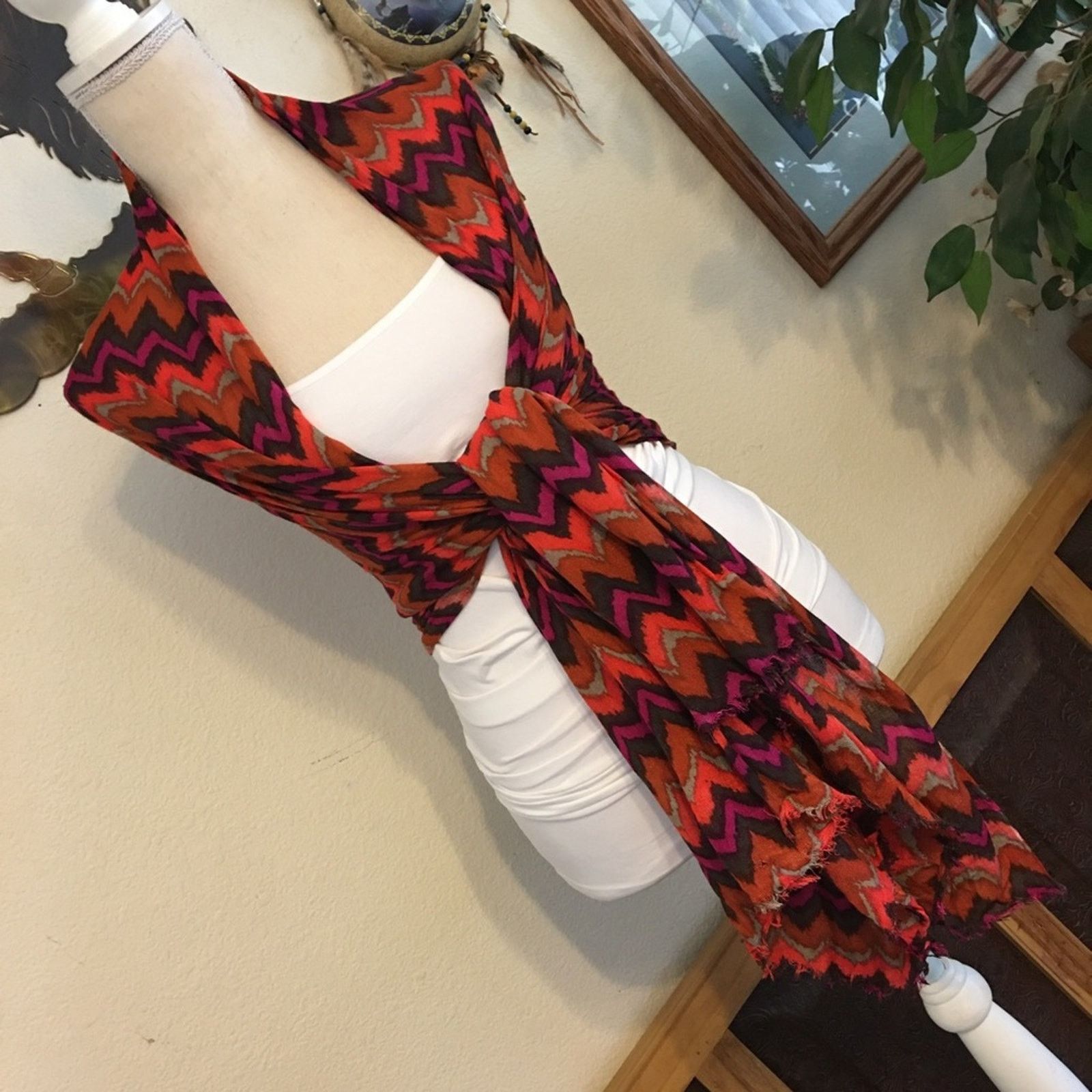 Other Curations by Stefanie Greenfield colorful scarf Size ONE SIZE - 3 Thumbnail