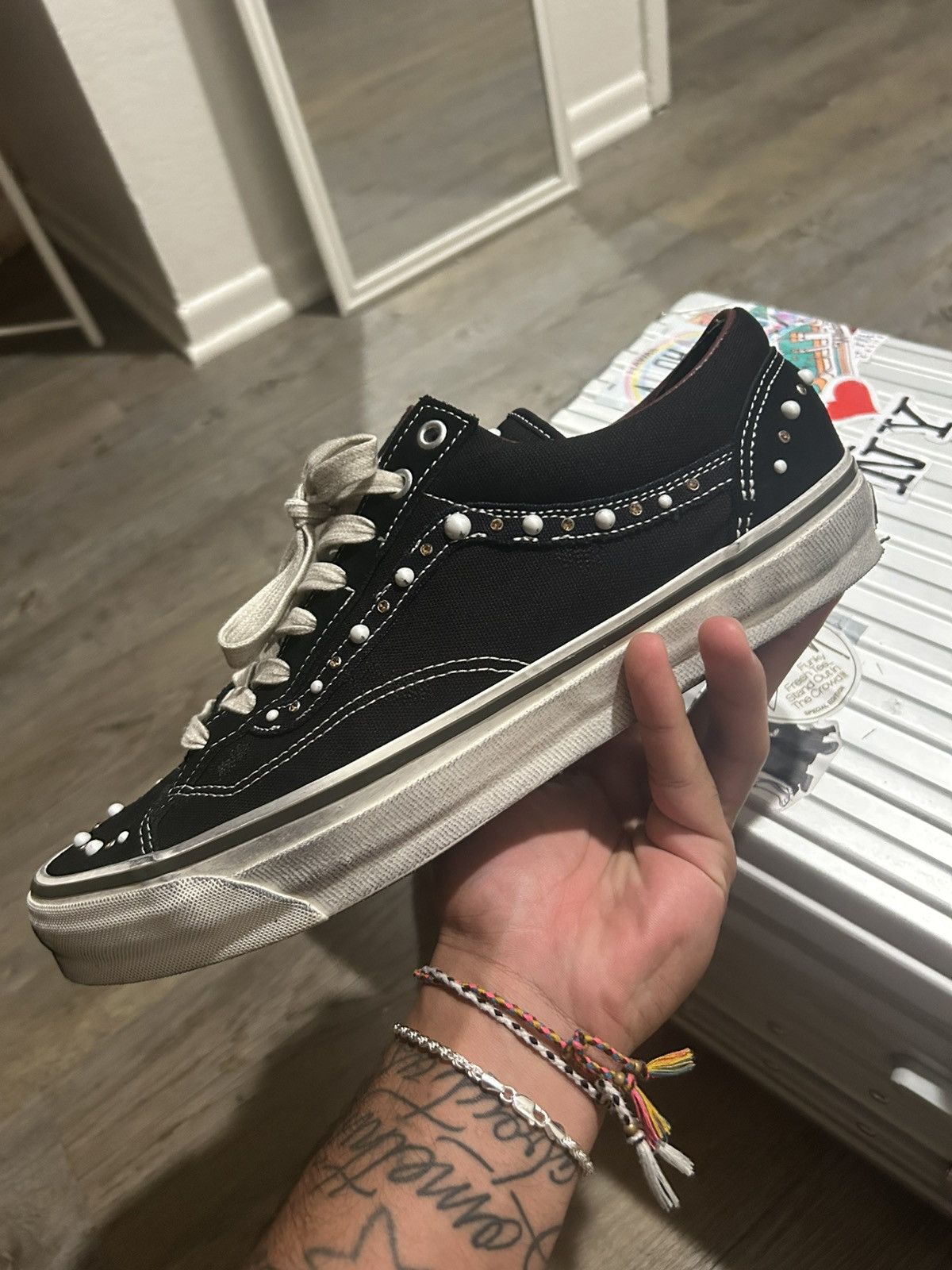 Satoshi Nakamoto × Vans Vans OTW Old Skool 36 Pearlized Black Size US 12 / EU 45 - 4 Thumbnail