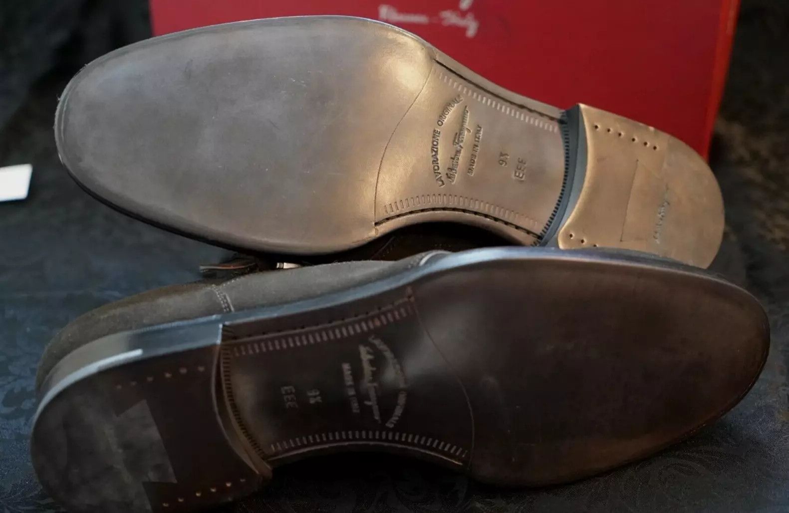 Salvatore Ferragamo Savona Buck Suede Monk Strap Shoe, unworn Size US 9.5 / EU 42-43 - 11 Thumbnail