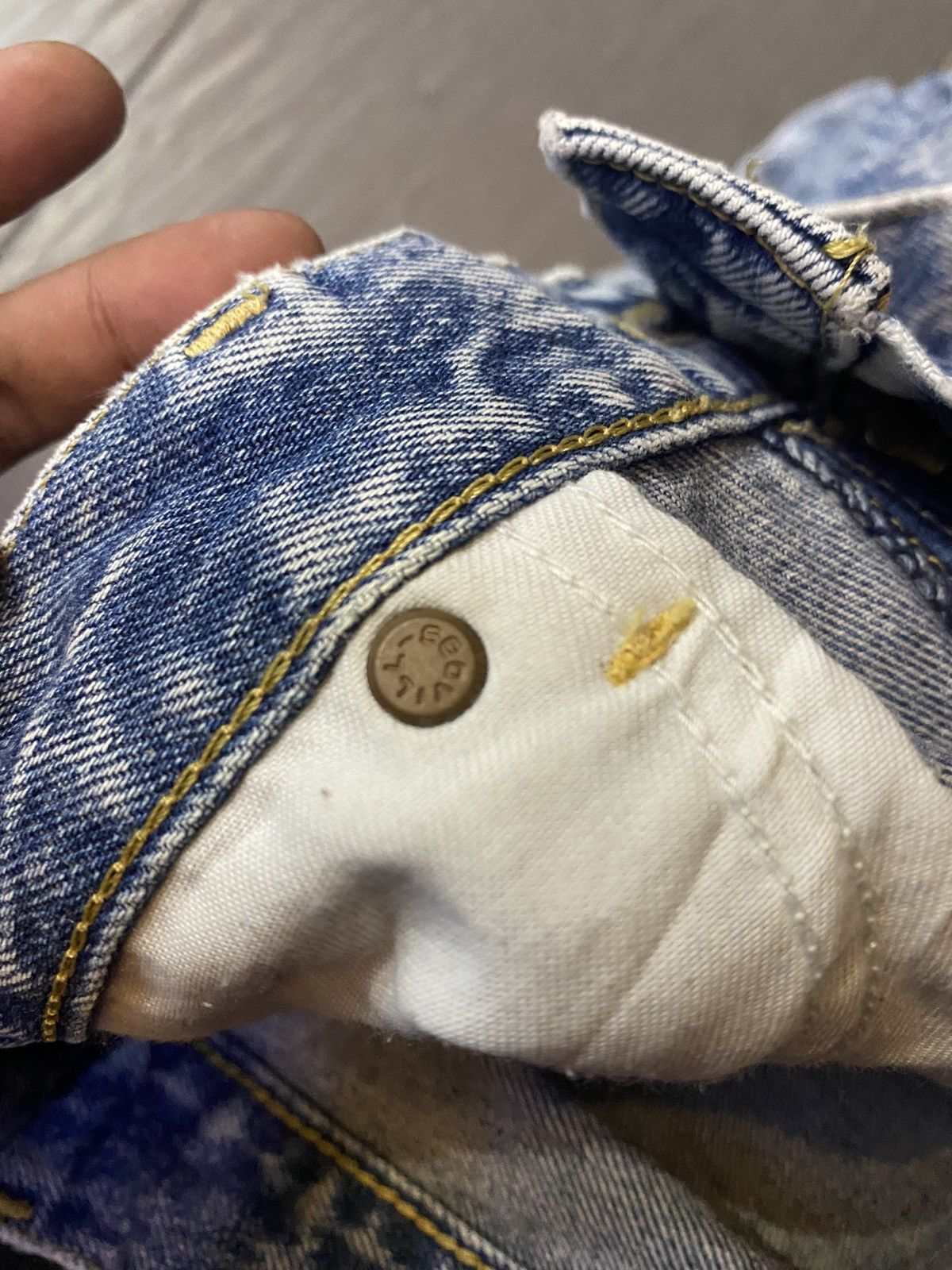 Lee Lee Riders vintage acid wash Size US 33 - 11 Thumbnail