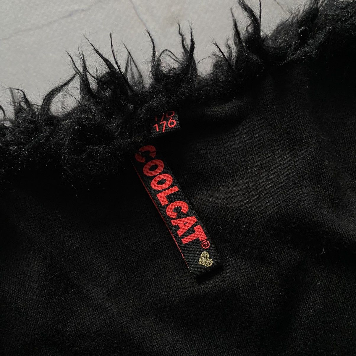 If Six Was Nine × Le Grande Bleu (L.G.B.) Crazy Opium Fuzzy Cropped Knit Cardigan Y2K Jacket Size M / US 6-8 / IT 42-44 - 6 Thumbnail
