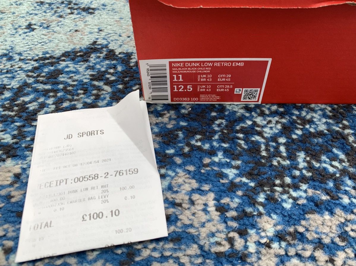 Nike Nike Dunk Low NBA 75th Anniversary Size US 11 / EU 44 - 9 Thumbnail
