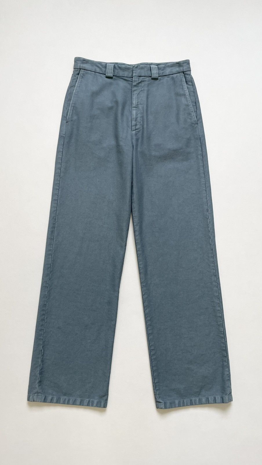 Dries Van Noten Sample ‘Washed Blue’ Wide Leg Utility Pants Size US 32 / EU 48 - 2 Thumbnail