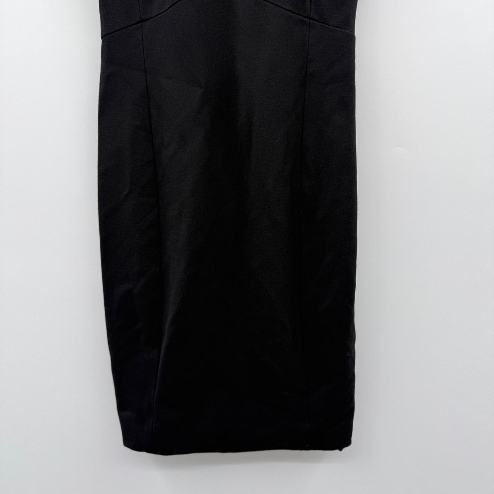 Jason Wu RTR Jason Wu Collection Black Contrast Collar Ponte Dress Size XS / US 0-2 / IT 36-38 - 4 Thumbnail