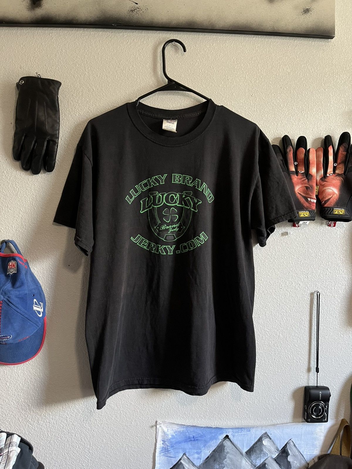Lucky Brand 2000s Lucky Brand Jerky Promo Tee – Jerzees Heavyweight Size US L / EU 52-54 / 3 - 1 Thumbnail