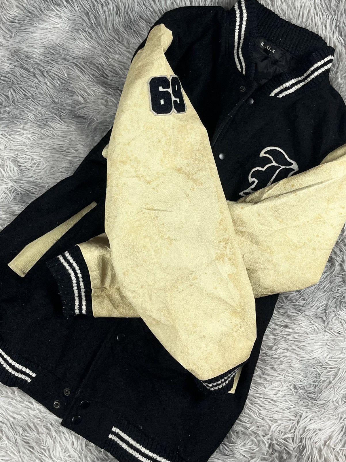 Japanese Brand K.U.I Stadium Jumper jacket Namber 69 Size US XL / EU 56 / 4 - 8 Thumbnail