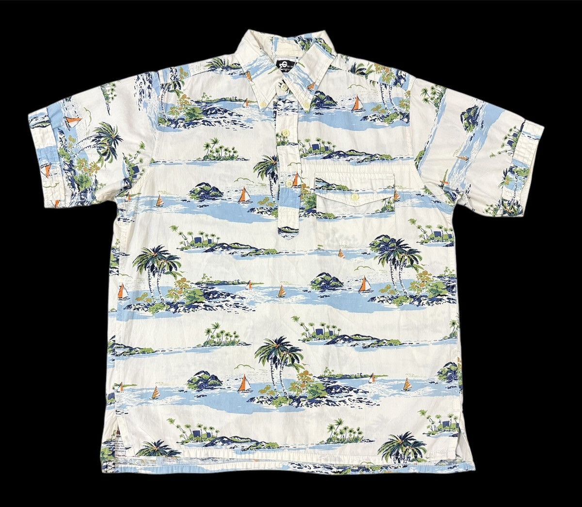 Engineered Garments × Nepenthes 🔥RARE🔥Engineered Garments Nepenthes Hawaii Shirt Half Button Size US S / EU 44-46 / 1 - 1 Thumbnail