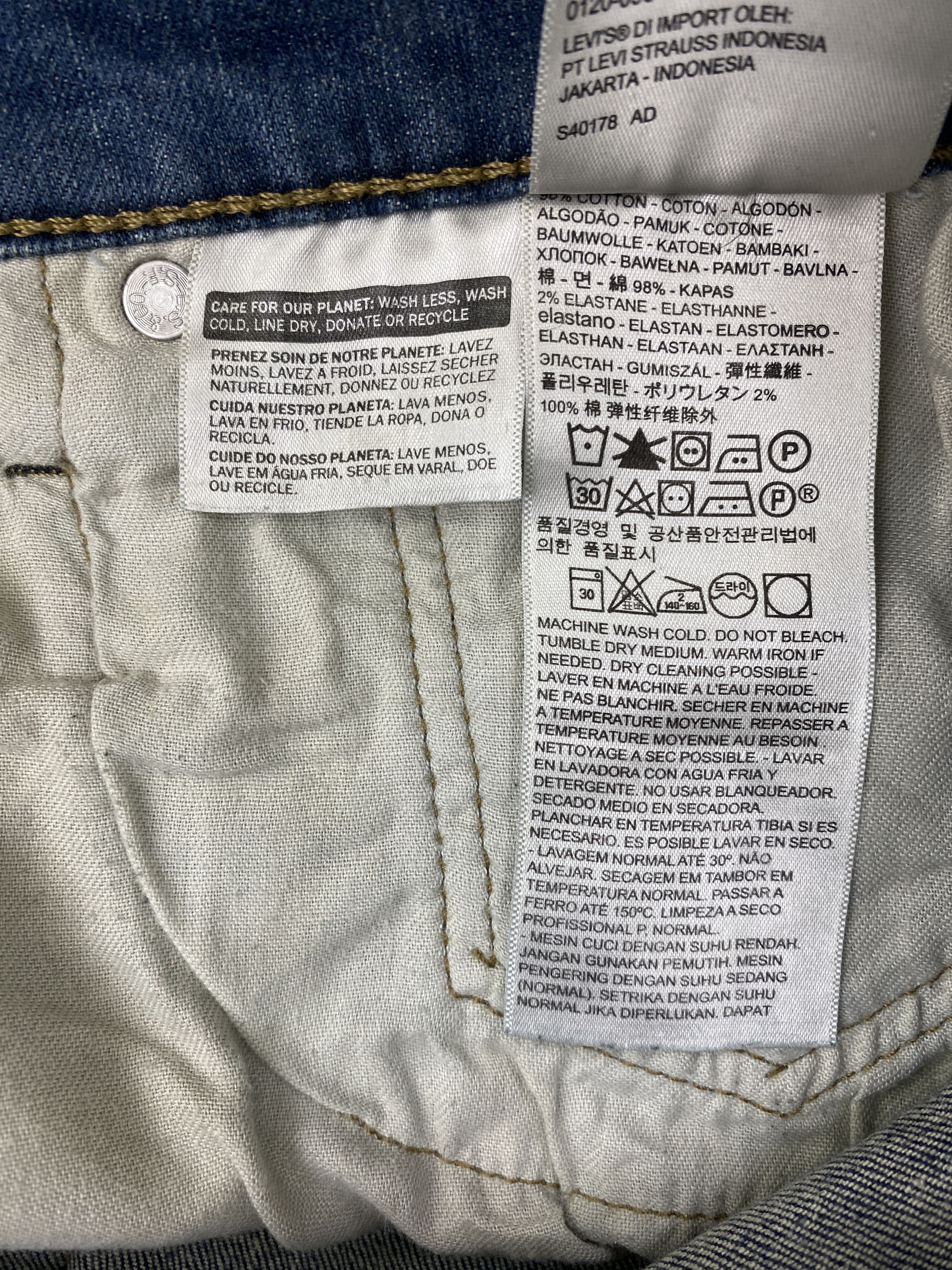 Levi's × Vintage Splatter Paint Vintage Levis 513 Denim Jeans Size US 36 / EU 52 - 7 Thumbnail