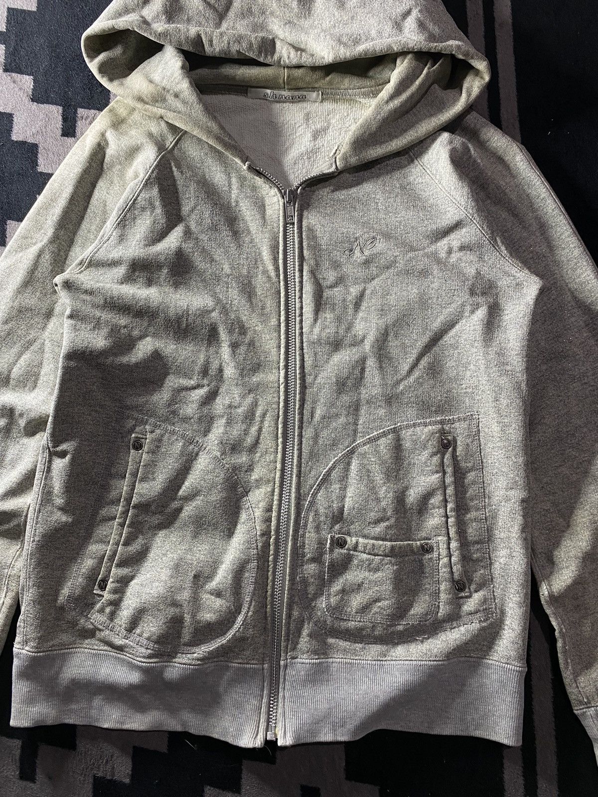 Beauty Beast × If Six Was Nine × Le Grande Bleu (L.G.B.) Vintage s.h nana waxed glitter hoodie Size US M / EU 48-50 / 2 - 3 Thumbnail
