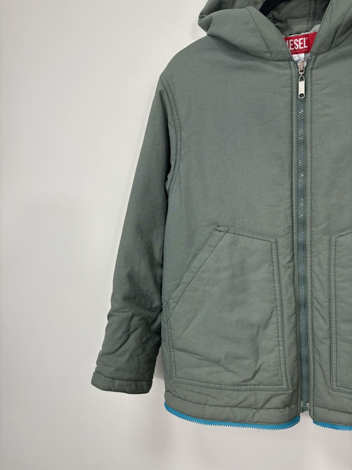 Diesel Vintage Diesel Women’s Y2K Hype Hooded Avant Garde Jacket Size L / US 10 / IT 46 - 6 Thumbnail