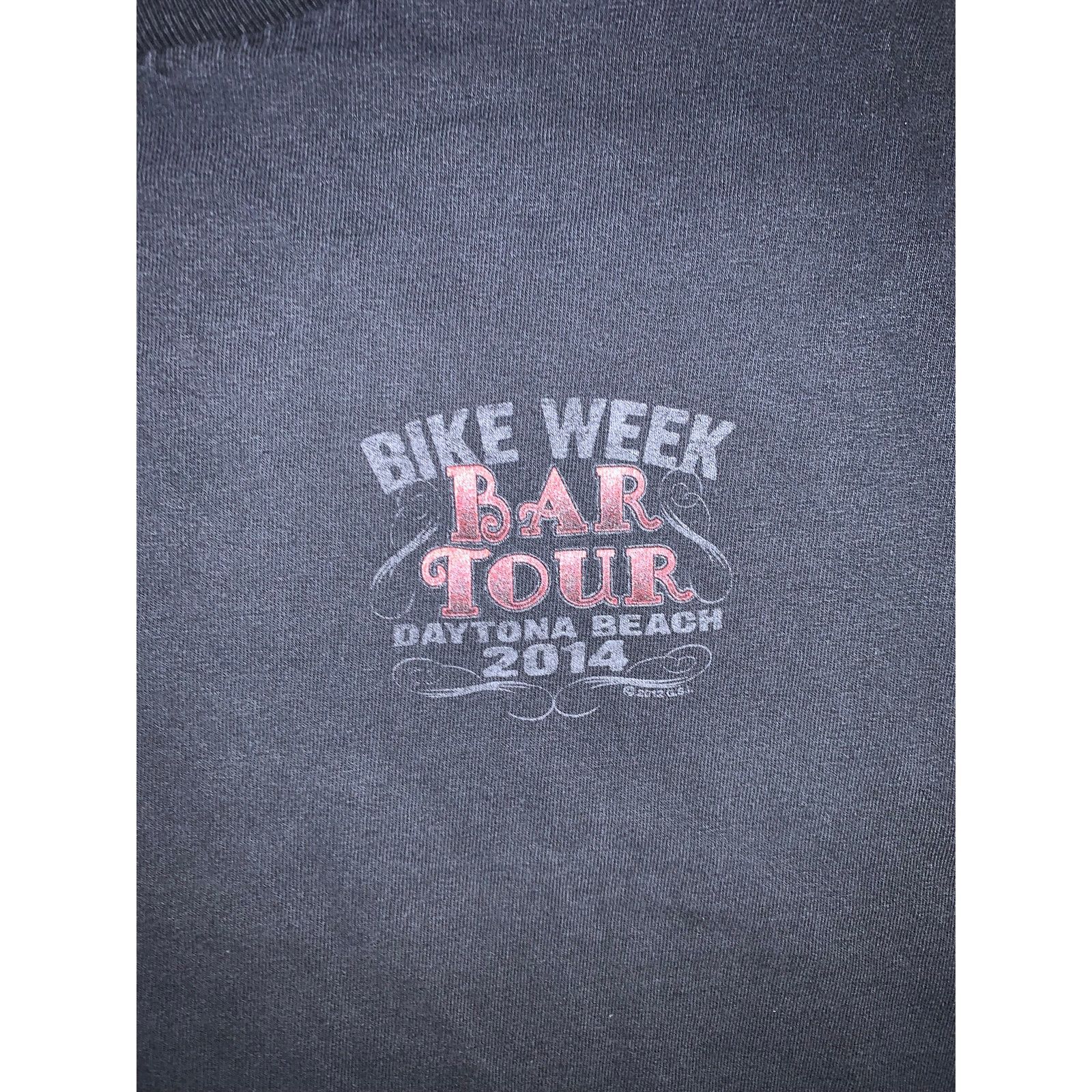 Daytona × Harley Davidson × Other Daytona Bike Week 2014 Bar Tour T Shirt XL Distressed Size US XL / EU 56 / 4 - 2 Thumbnail