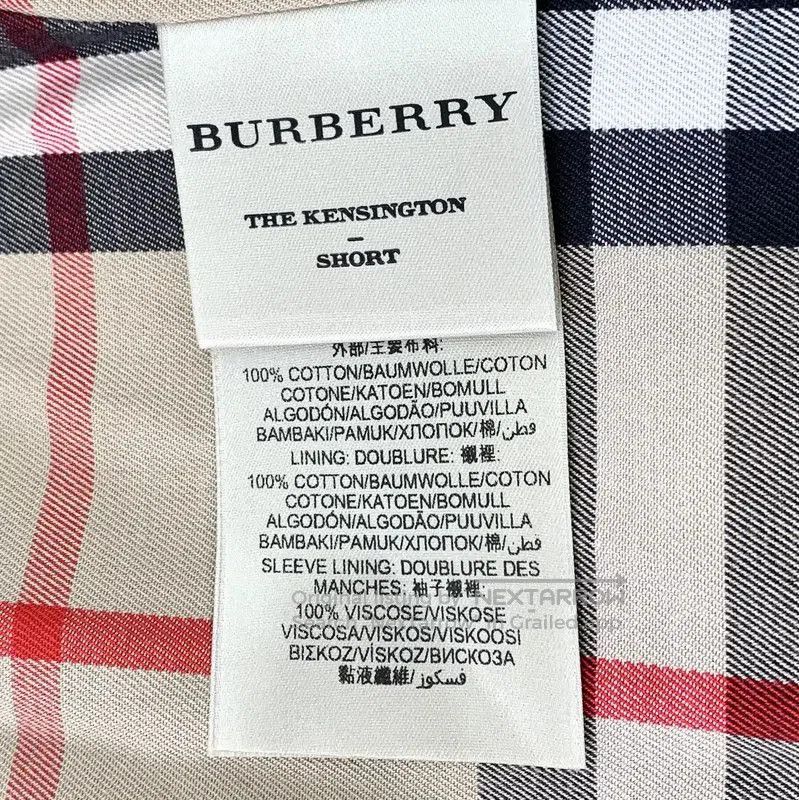 Burberry Burberry Women's Black Cotton Trench Coat. Size XXS / US 00 / IT 34 - 6 Thumbnail
