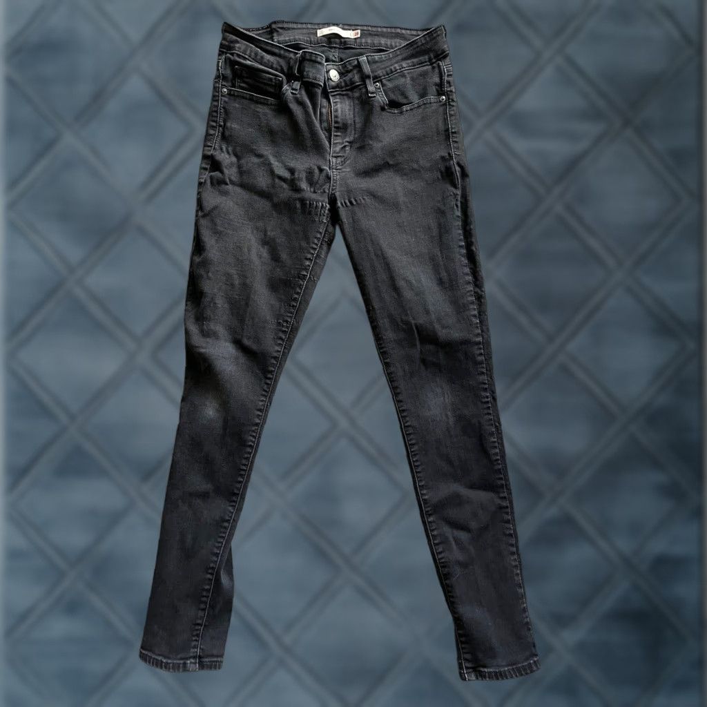 Levi's Levi's 711 Skinny Jeans Womens Size 28 Black Cotton Blend Designer 28x28 Size 28" / US 6 / IT 42 - 1 Thumbnail