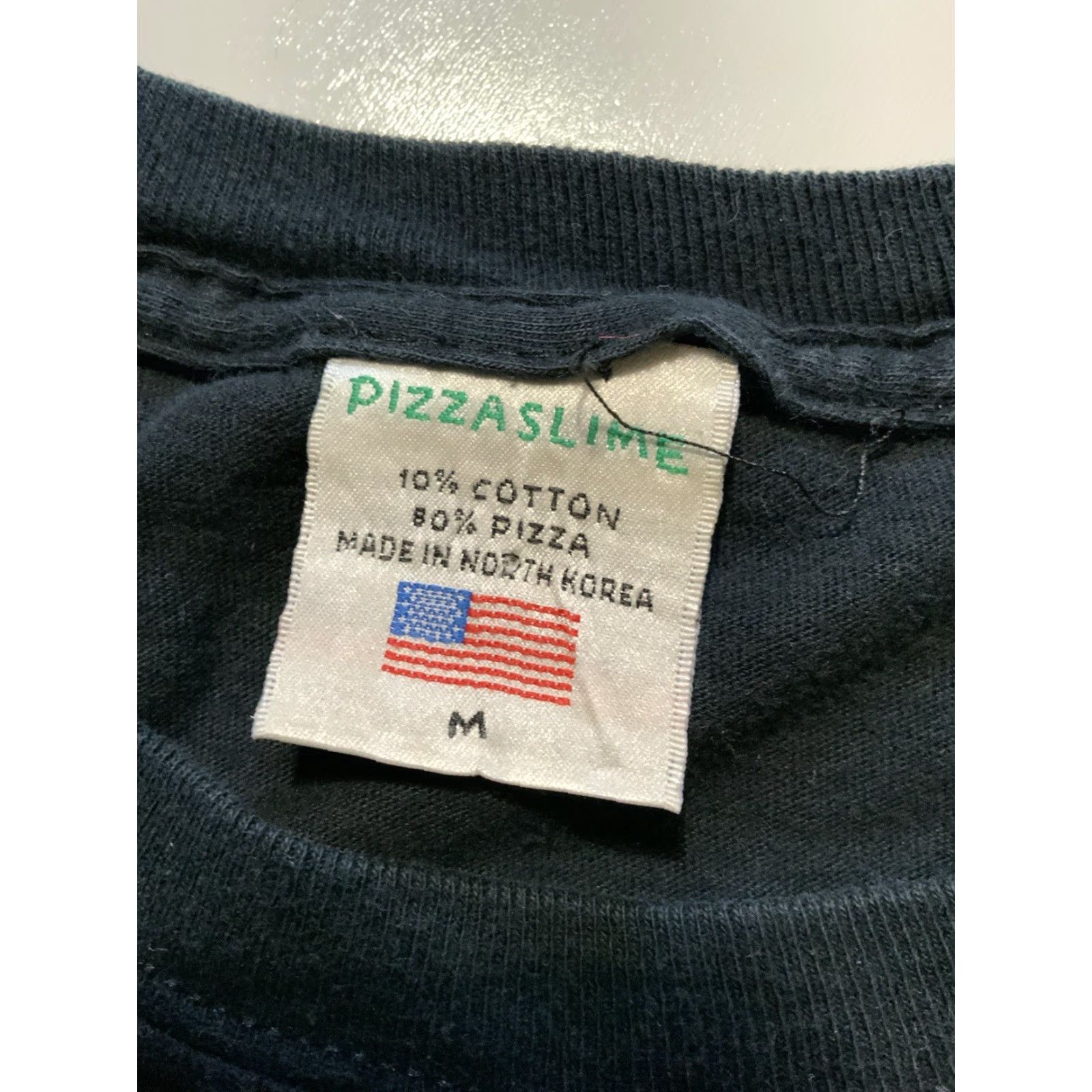 Vintage Pizza Slime Middle Finger Skateboard Black Graphic S/S Crewneck T-Shirt Sz. M Mens Shirt Crew Neck Black Graphic Pizza Slime Skateboard Mens M Size US M / EU 48-50 / 2 - 6 Thumbnail