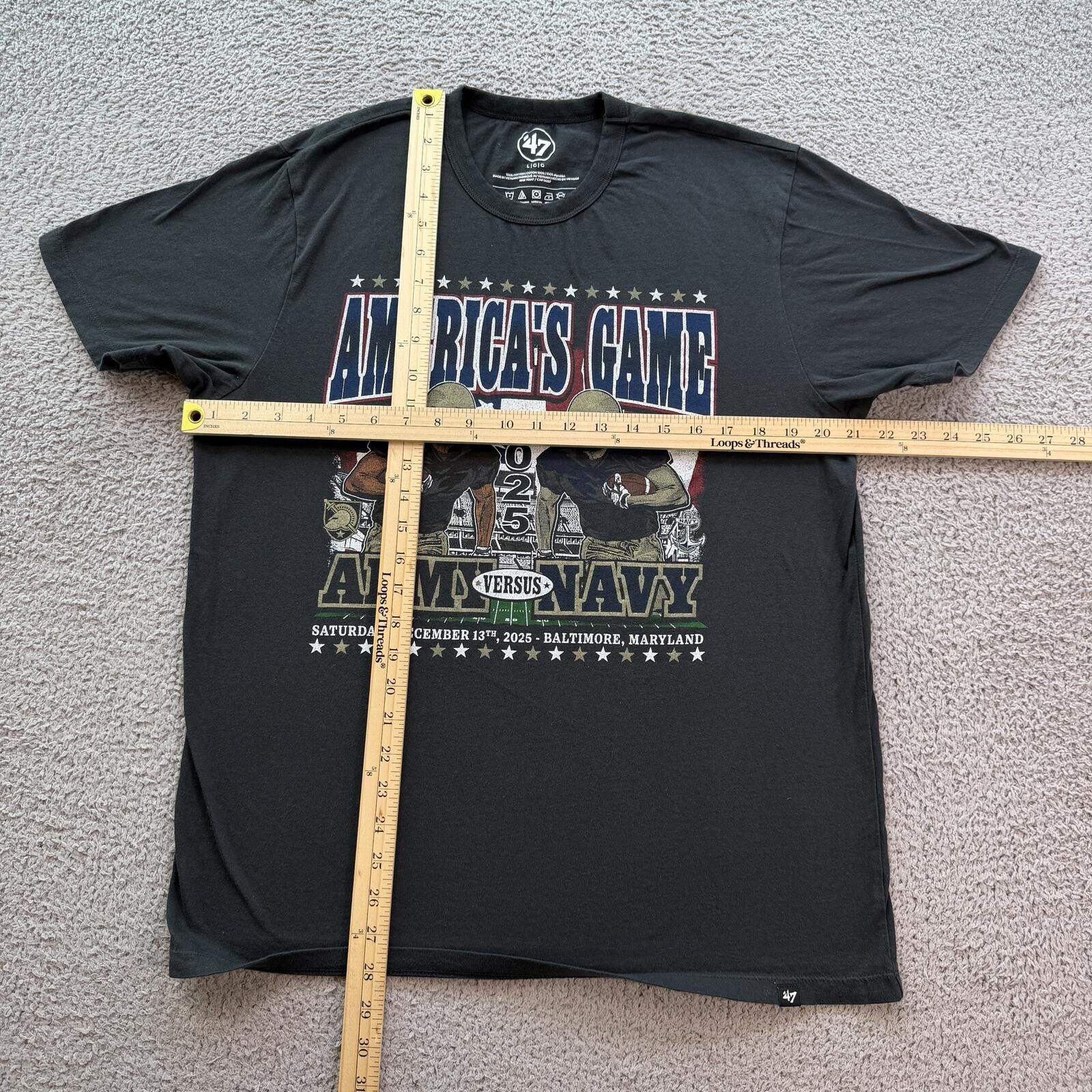 47 Brand 47 Brand Americas Game 2025 Army vs Navy T-Shirt Football L Size US L / EU 52-54 / 3 - 3 Thumbnail