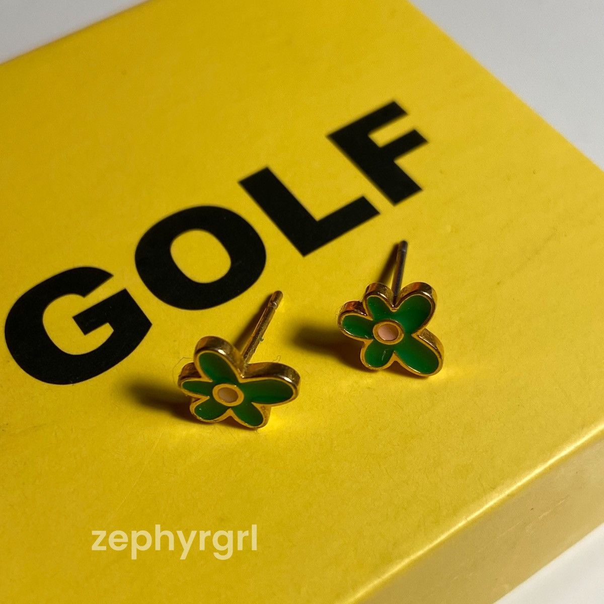Golf Wang Golfwang 18k Gold Flower Earrings | Grailed 
