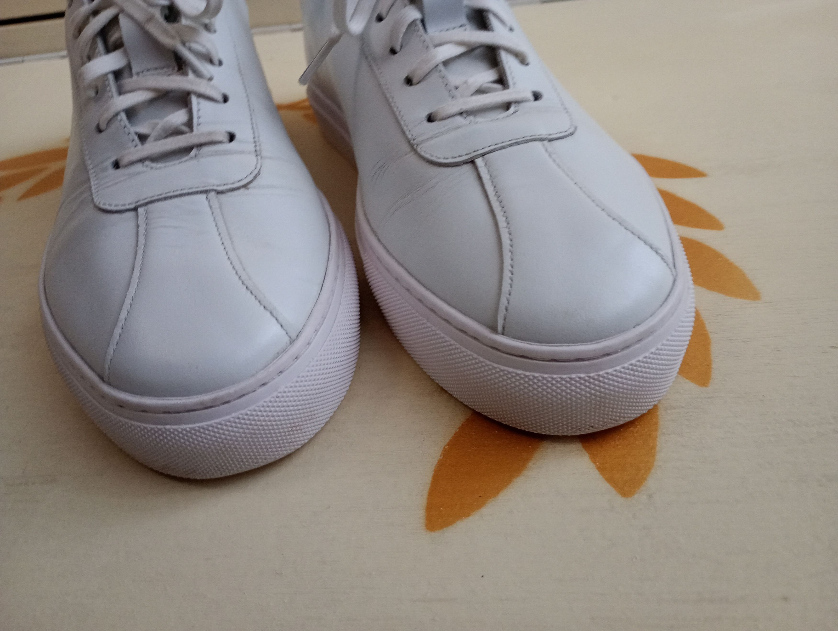 Grenson Grenson White Leather Sneakers Size US 8 / EU 41 - 5 Thumbnail