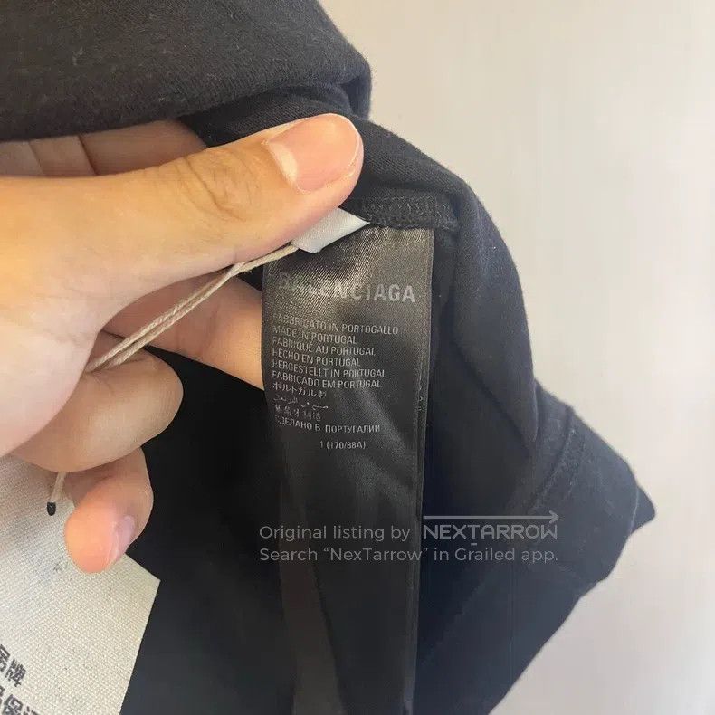 Balenciaga Balenciaga Black and White 3B Short Sleeve T-Shirt Size US S / EU 44-46 / 1 - 4 Thumbnail