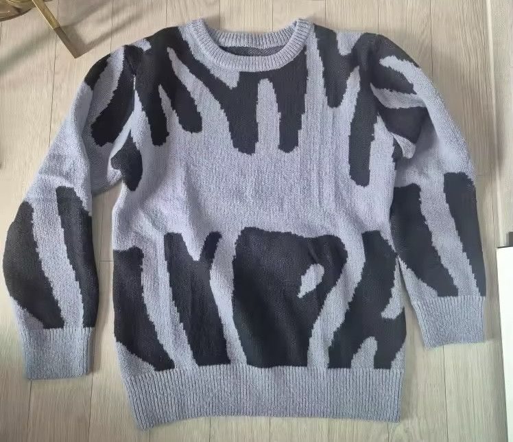 Japanese Brand Round Neck Jacquard Pattern Knitted Sweater Size US M / EU 48-50 / 2 - 8 Thumbnail