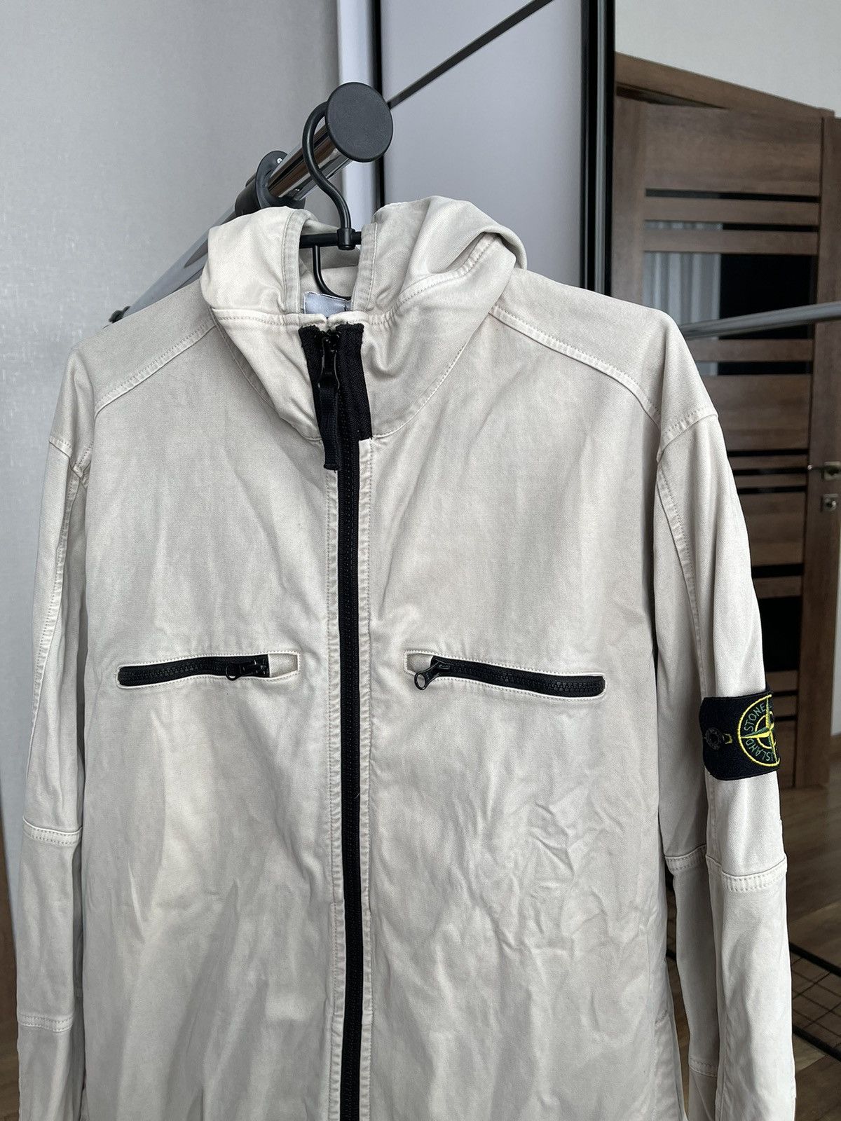 Stone Island Stone Island Hooded Zip Overshirt Light Jacket Size US XXL / EU 58 / 5 - 4 Thumbnail