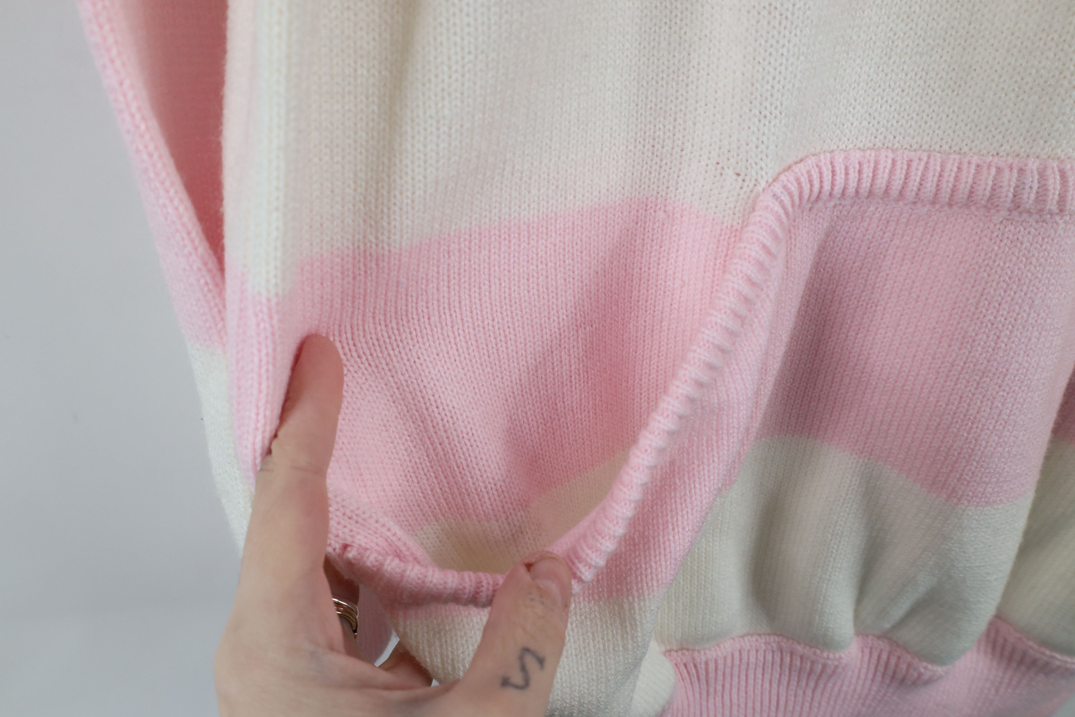 Vintage Vintage 90s Streetwear Block Knit After Hood Hoodie Sweater Size S / US 4 / IT 40 - 4 Thumbnail