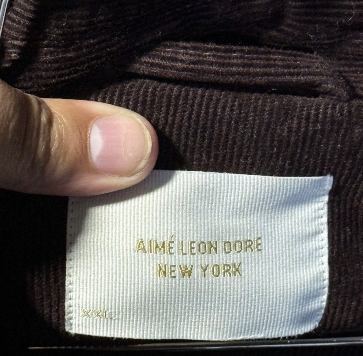 Aime Leon Dore Aime Leon Dore Corduroy Team Jacket Chocolate Brown Mens 2XL Size US XXL / EU 58 / 5 - 3 Thumbnail