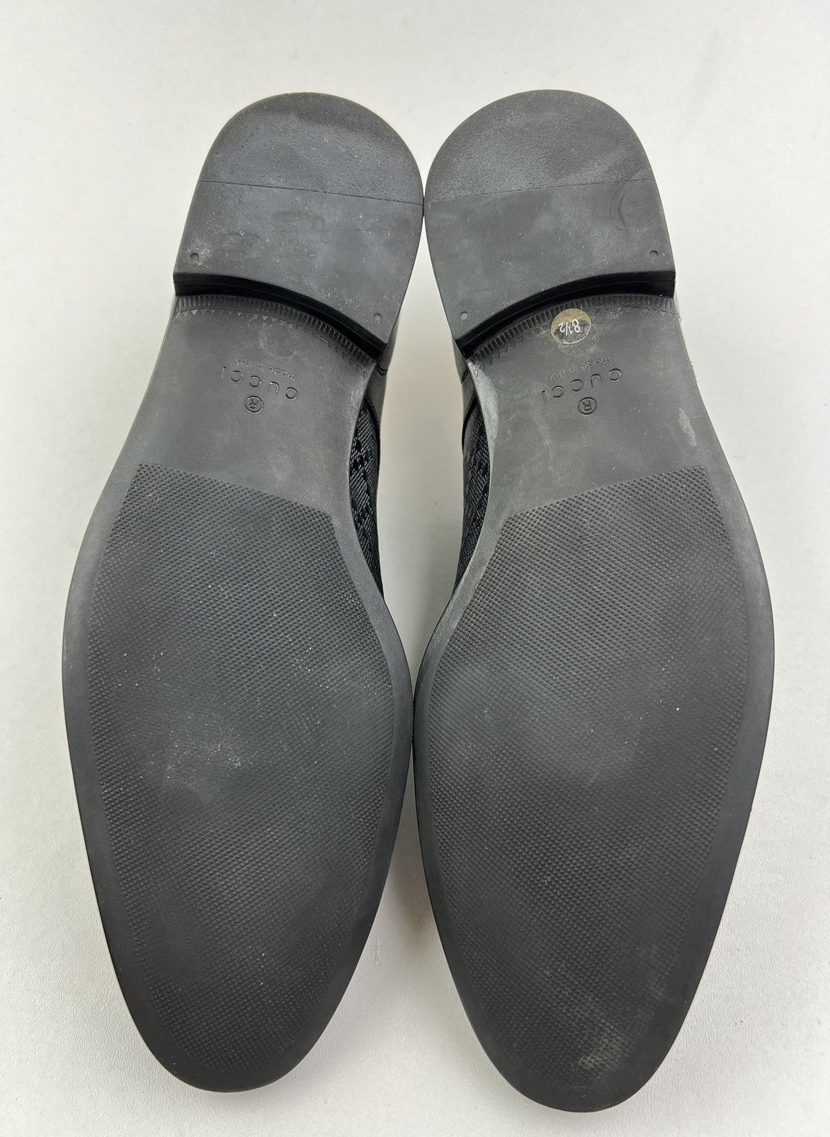 Gucci GUCCI Oxfords Leather Shoes Diamond Embossing Black Men’s Size US 9 / EU 42 - 14 Thumbnail