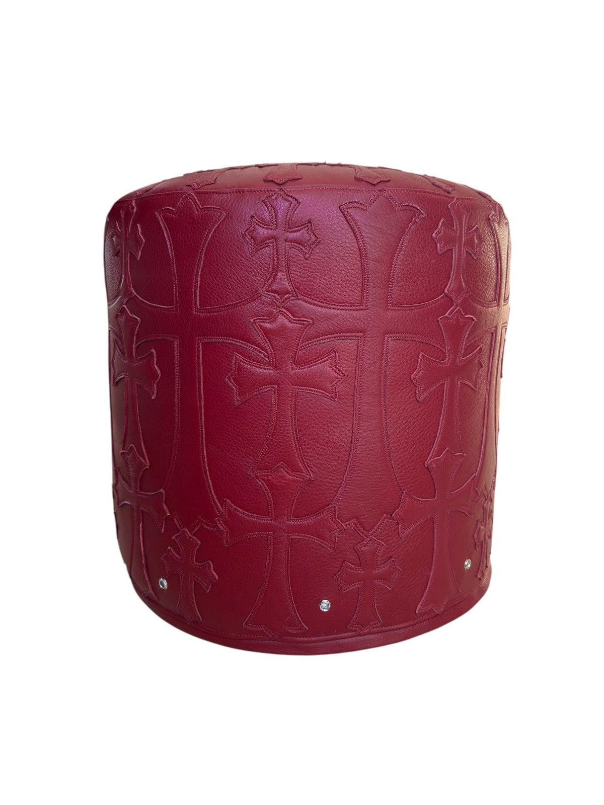 Chrome Hearts Chrome Hearts 1/1 Blood Red Tuffet Ottoman Stool🩸 Size ONE SIZE - 6 Thumbnail