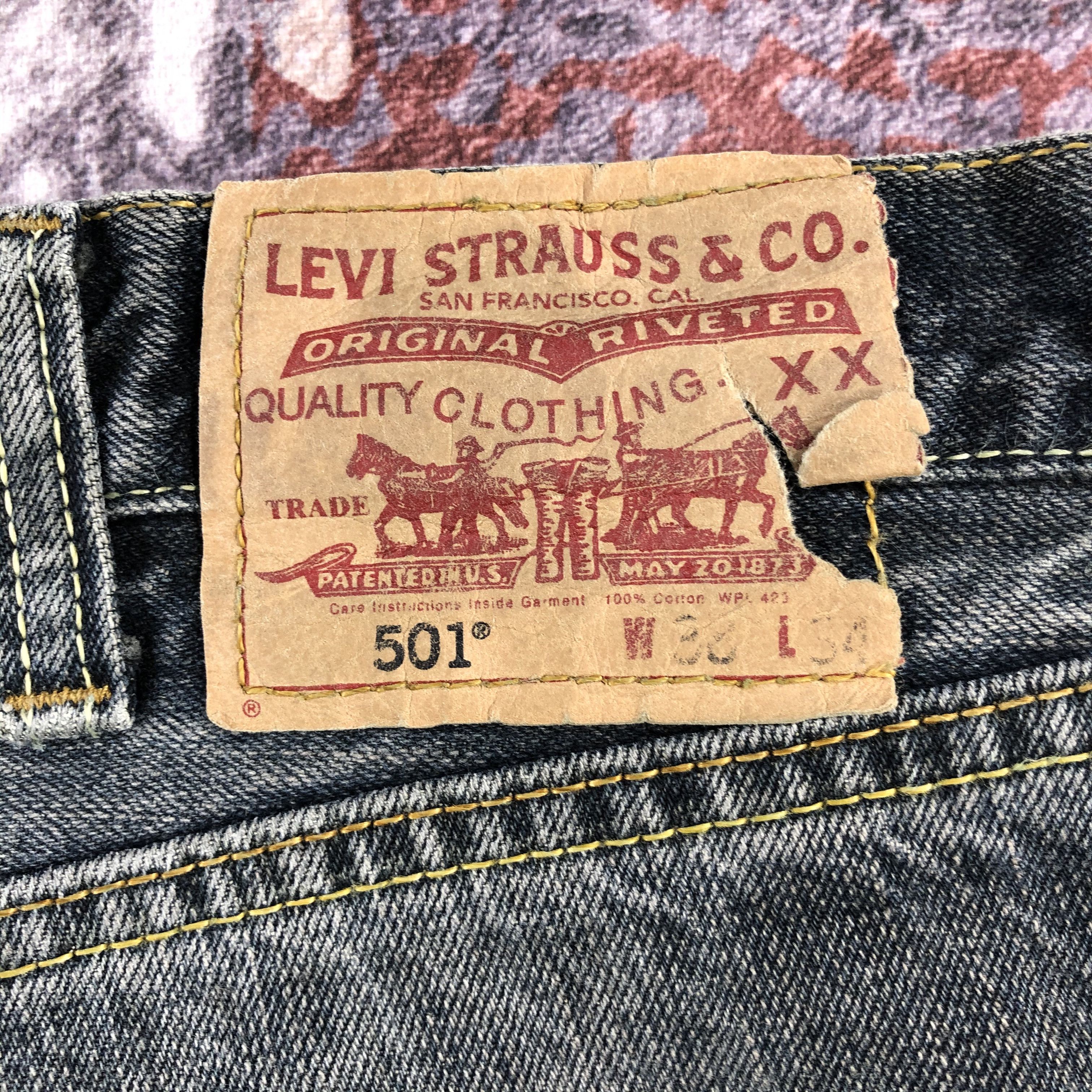 Levi's × Vintage Vintage Levis 501 Black Jeans-JM2352 Size US 41 - 7 Thumbnail