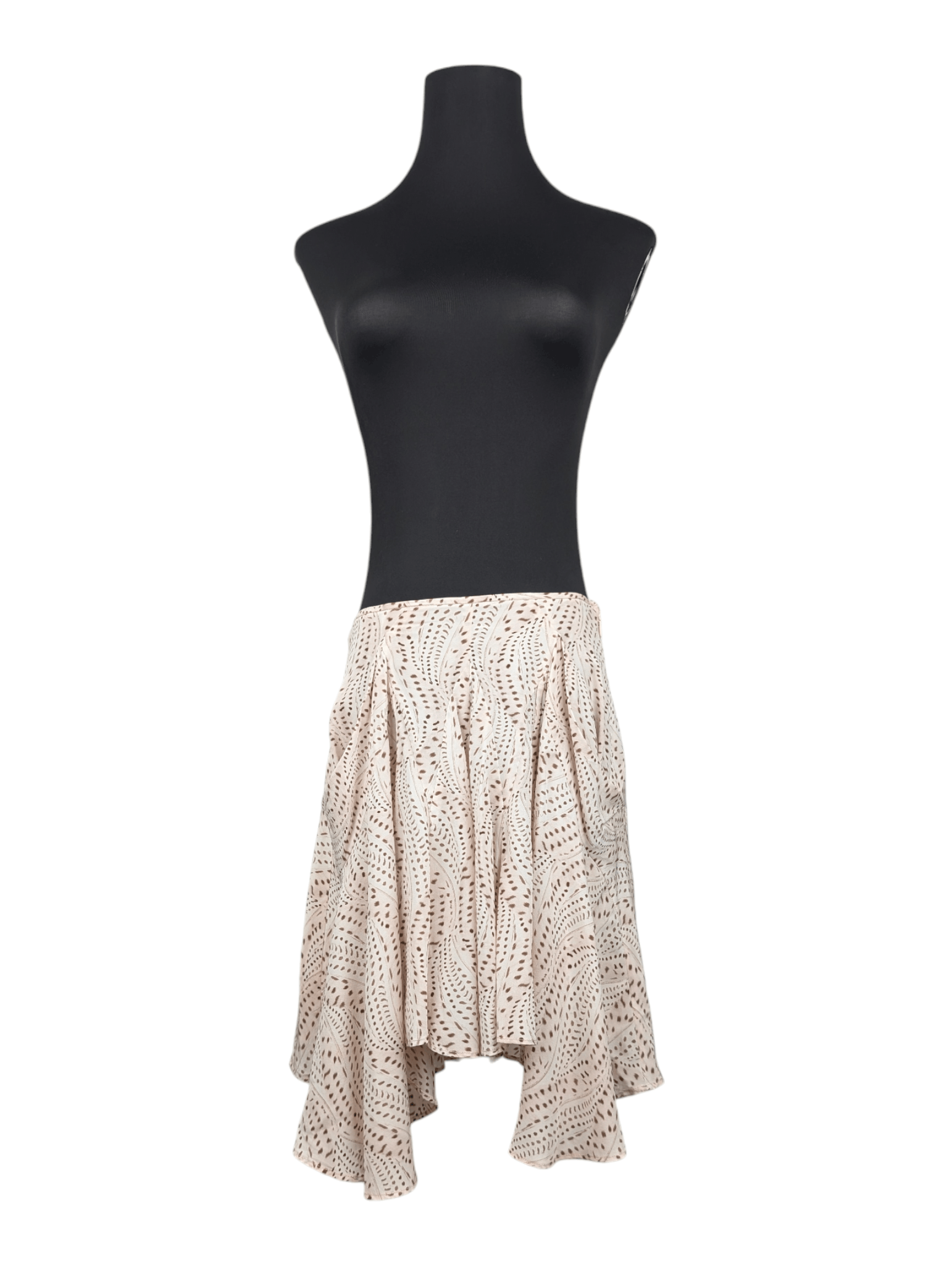 Isabel Marant Isabel Marant Beige Printed Silk Skirt With Ruffles Size 25" / US 0 / IT 36 - 1 Thumbnail