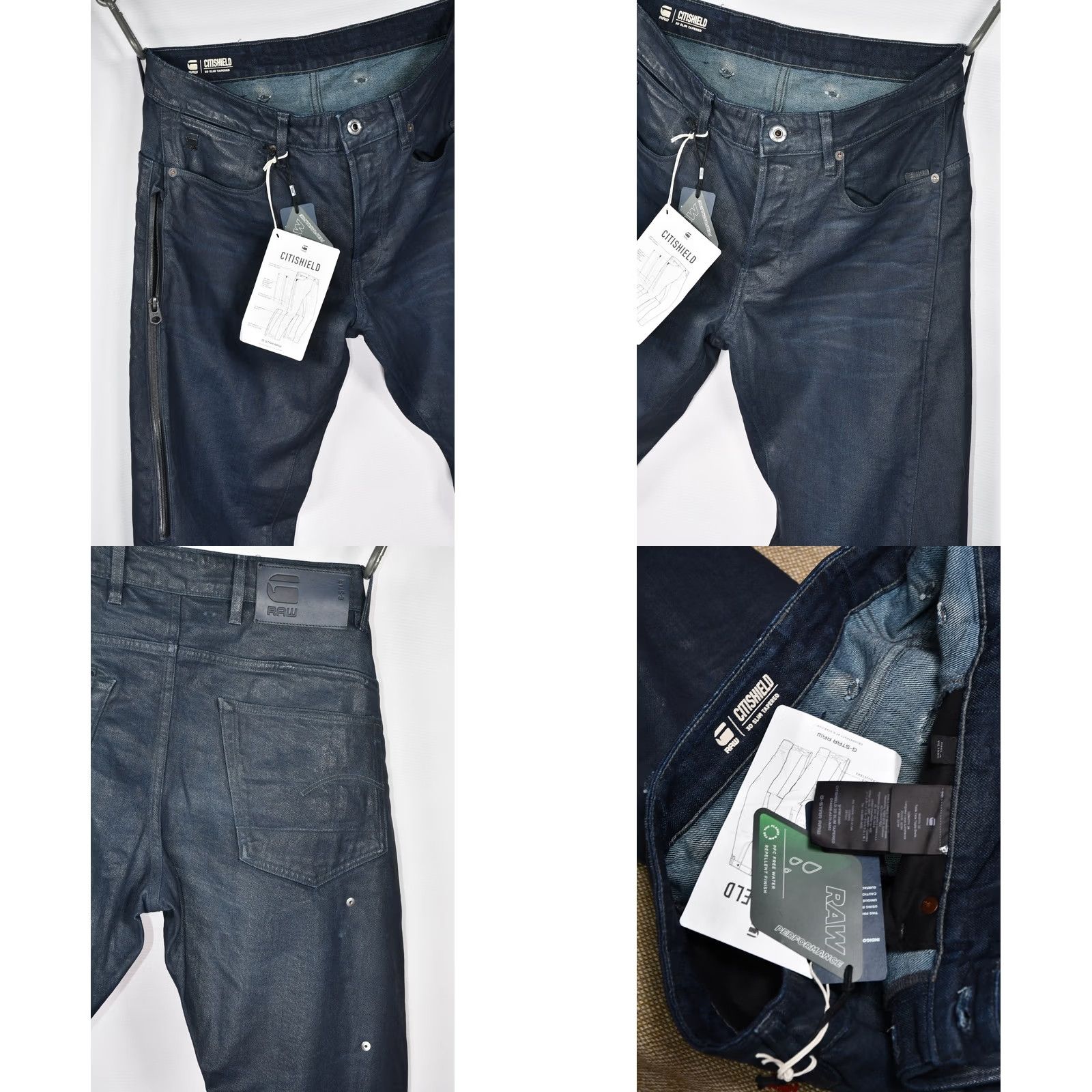 G-Star G-Star Citishield 3D Slim Tapered Higa Stretch Denim Jeans W32 L34 - Blue, 32x34, Slim Fit, Regular Type, Men Size US 32 / EU 48 - 8 Thumbnail