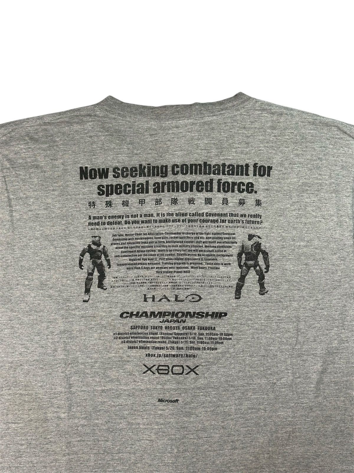 Halo ❌SOLD❌Vintage Halo Xbox Championship Japan Promo Tshirt Size US M / EU 48-50 / 2 - 4 Thumbnail