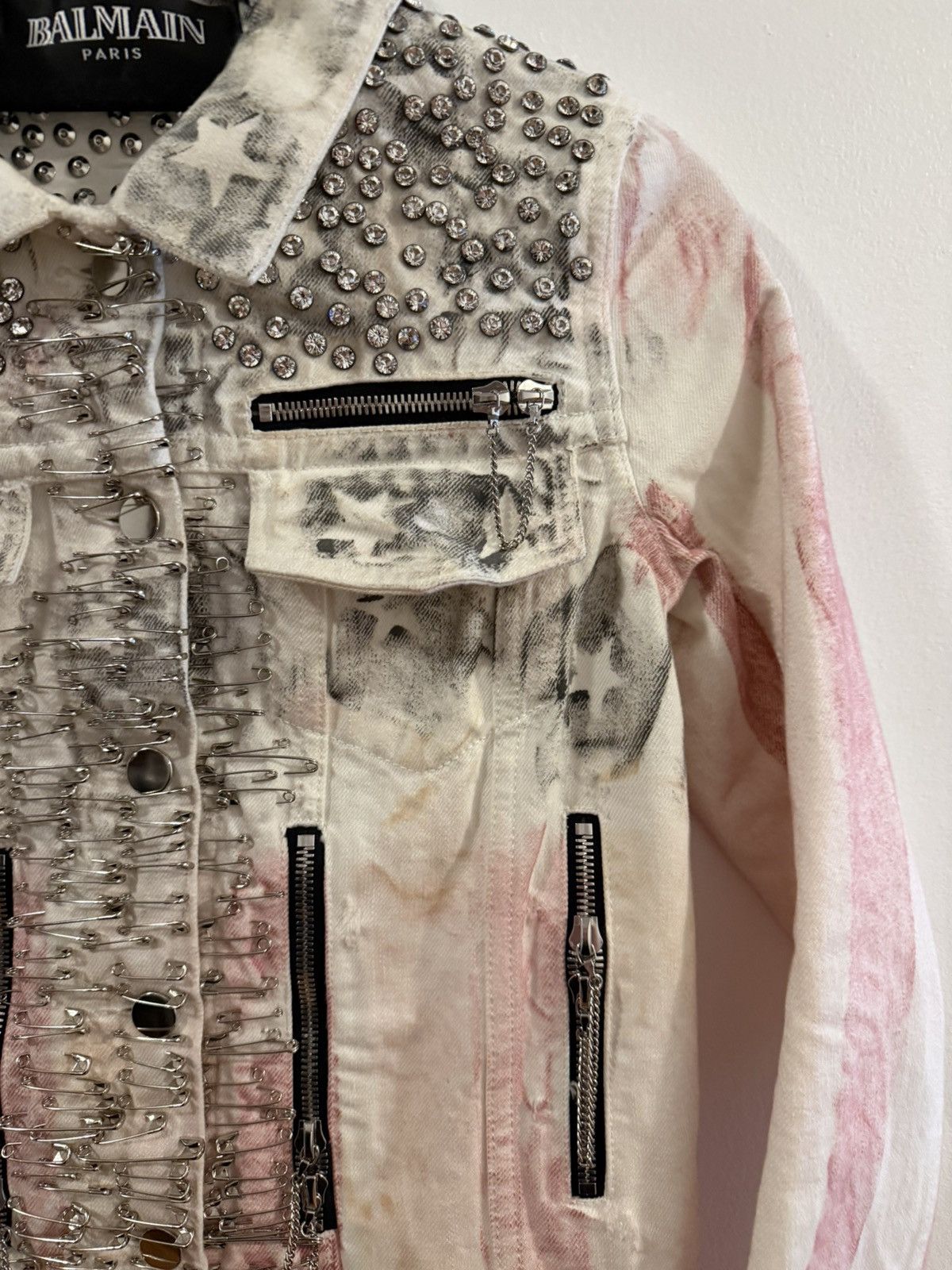 Balmain Balmain SS11 Runway Safety Pin Jacket Decarnin Size US XS / EU 42 / 0 - 9 Thumbnail