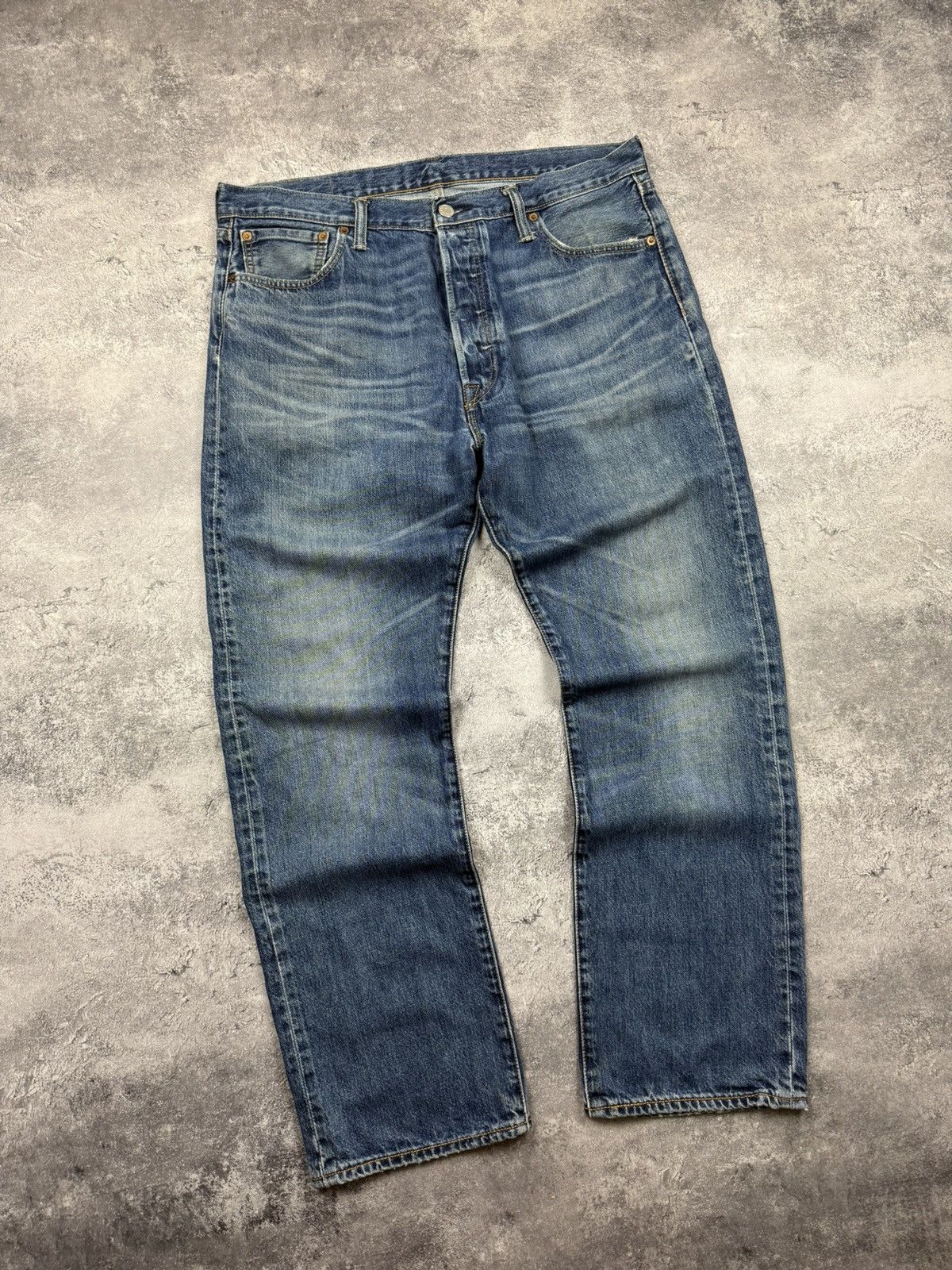 Levi's Vintage Levi’s 501 Flared Baggy Denim Jeans Blue Pants Size US 36 / EU 52 - 5 Thumbnail