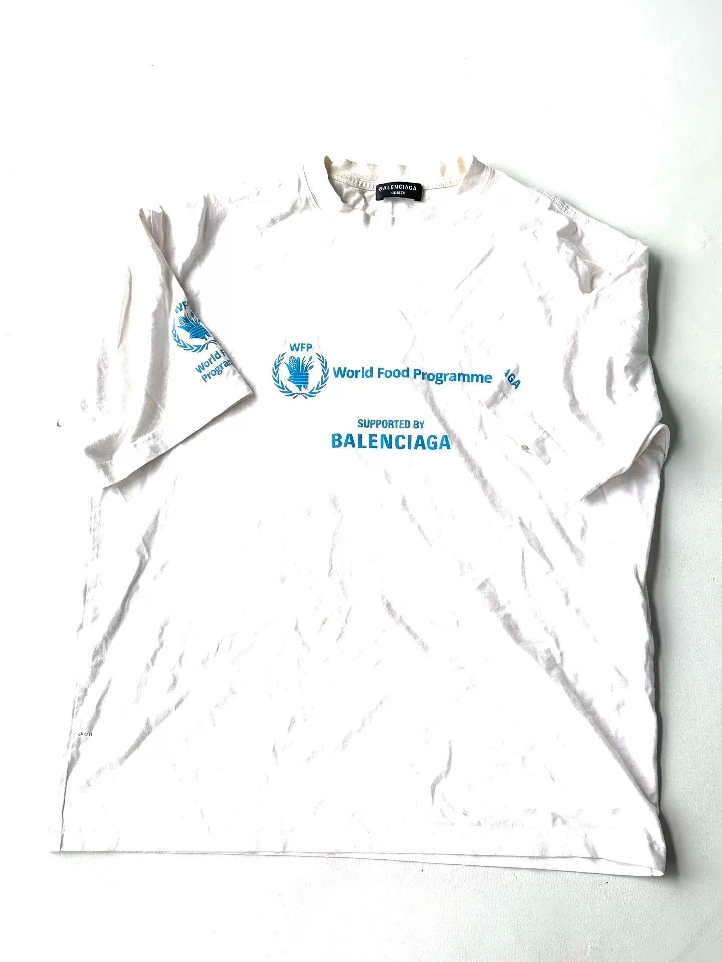 Balenciaga Balenciaga WFP White Short-Sleeve T-Shirt Size US M / EU 48-50 / 2 - 1 Thumbnail