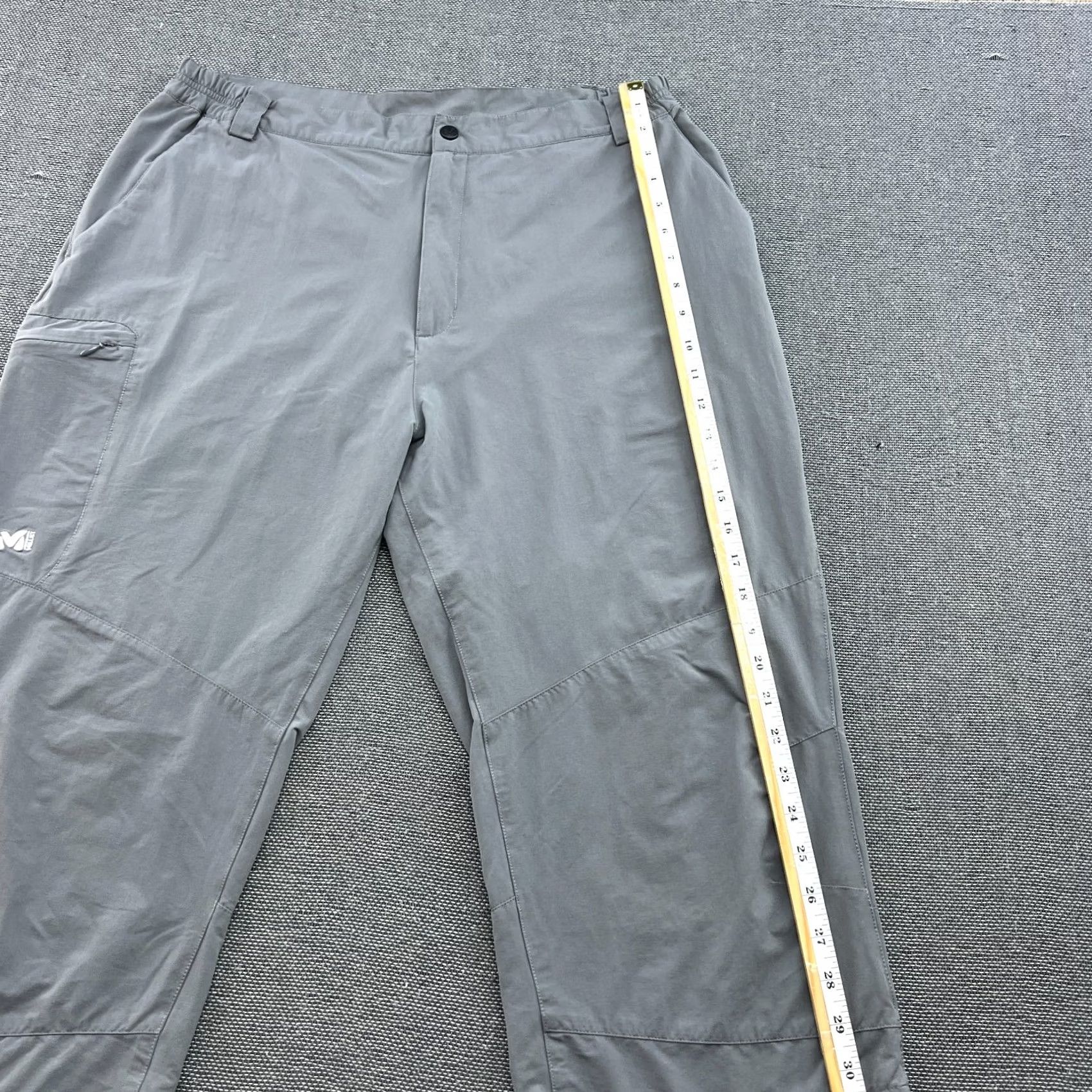 Vintage Millet Drynamic Mens 7/8 Pants XL Gray Outdoor Hiking Track Pants Mens Size US 36 / EU 52 - 5 Thumbnail