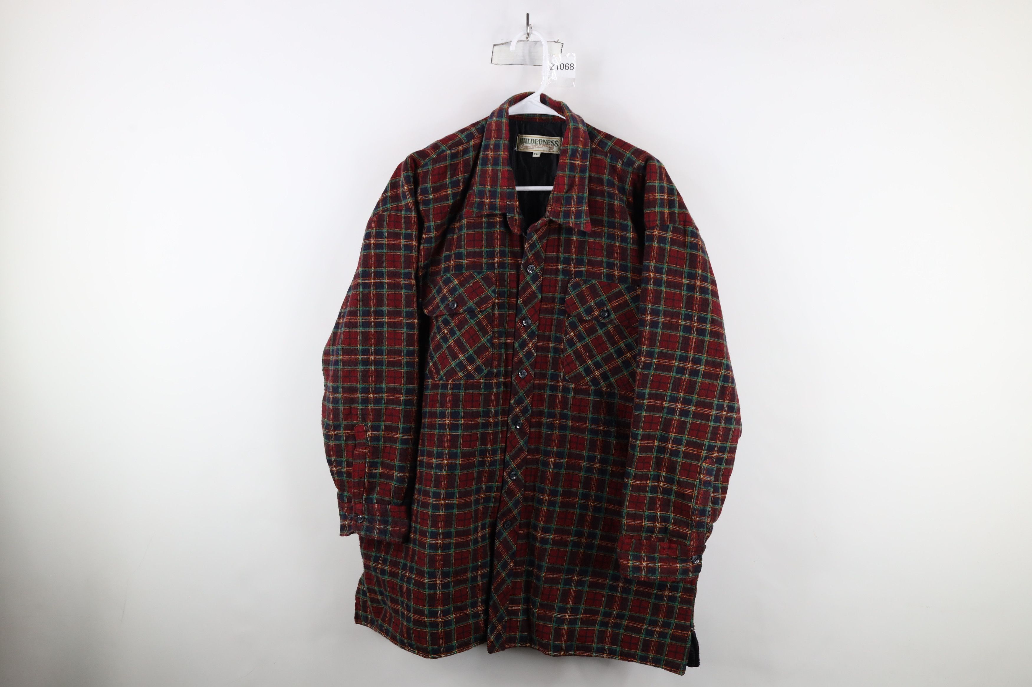 Vintage Vintage 90s Streetwear Flannel Button Shirt Jacket Jac Shirt Size US XXL / EU 58 / 5 - 1 Thumbnail