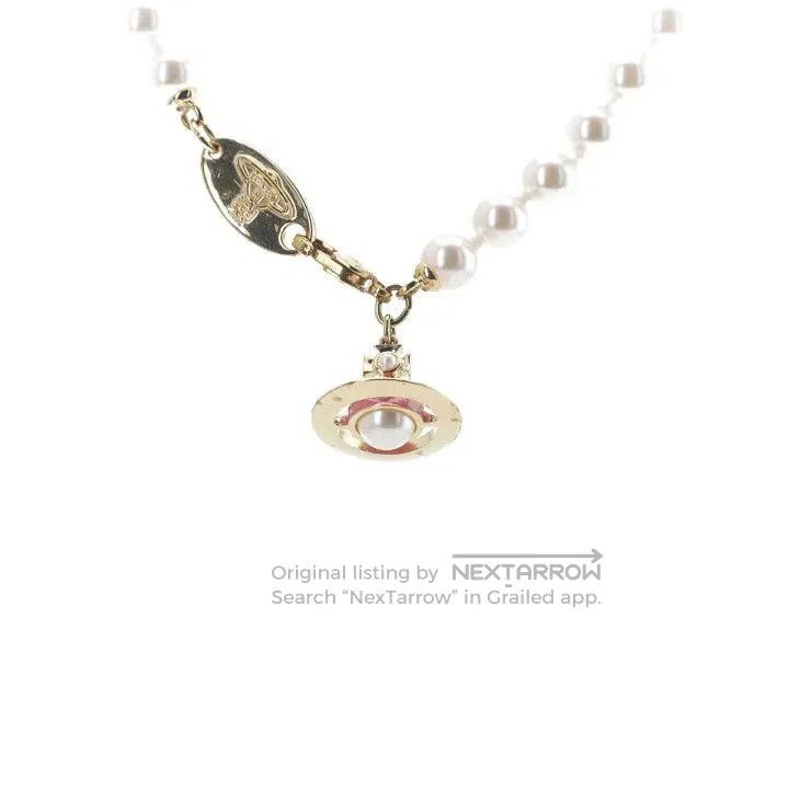 Vivienne Westwood Vivienne Westwood Simonetta Saturn Pendant Necklace 0079. Size ONE SIZE - 2 Thumbnail