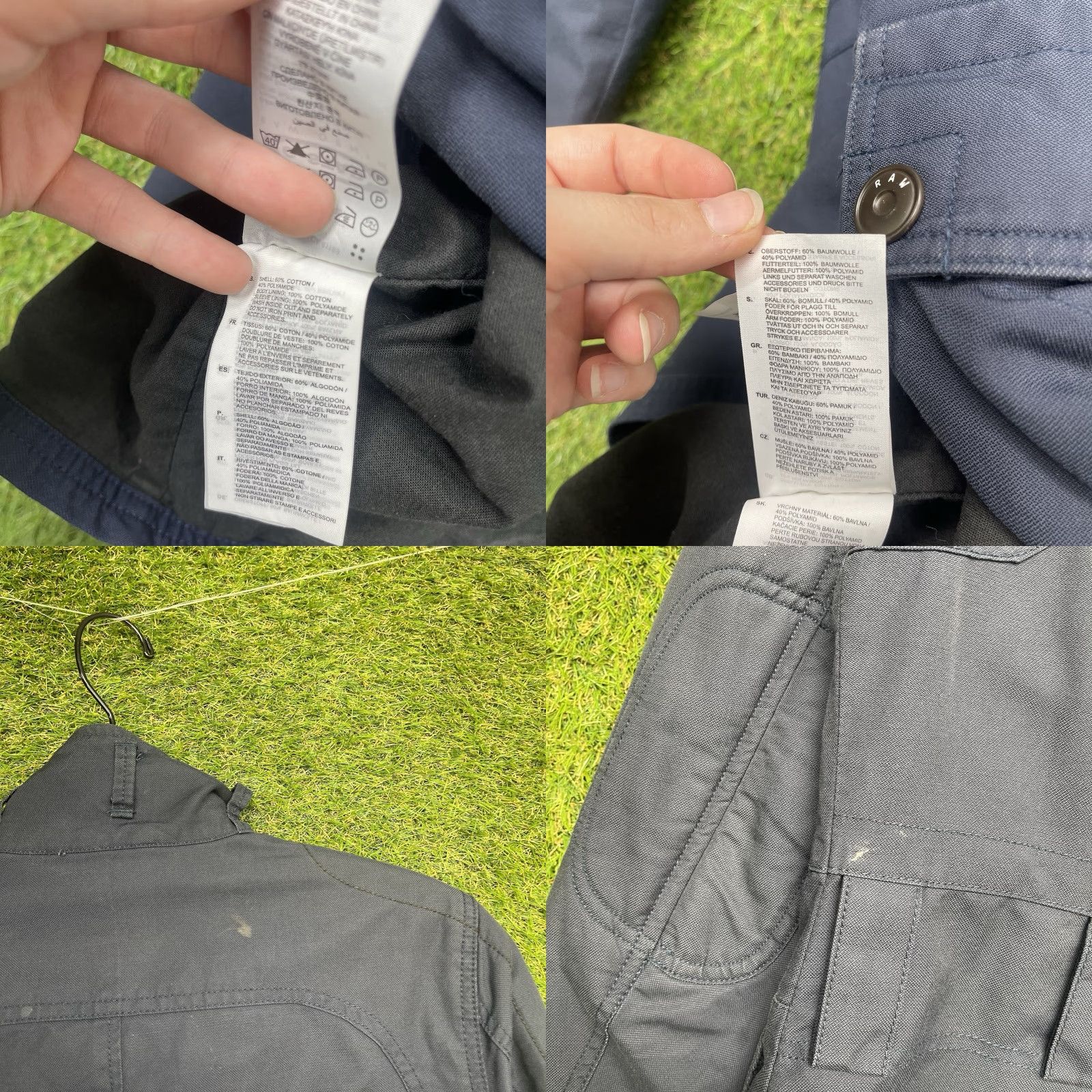 G-Star VINTAGE G-Star Raw Field Jacket Mens S Blue Navy 90s 2000s Y2K Workwear All Seasons Full Zip Pockets Size US S / EU 44-46 / 1 - 9 Thumbnail
