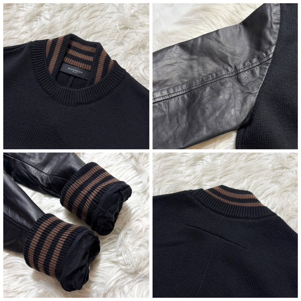 Givenchy Authentic masterpiece Givenchy leather sleeve knit jacket Size US S / EU 44-46 / 1 - 3 Thumbnail
