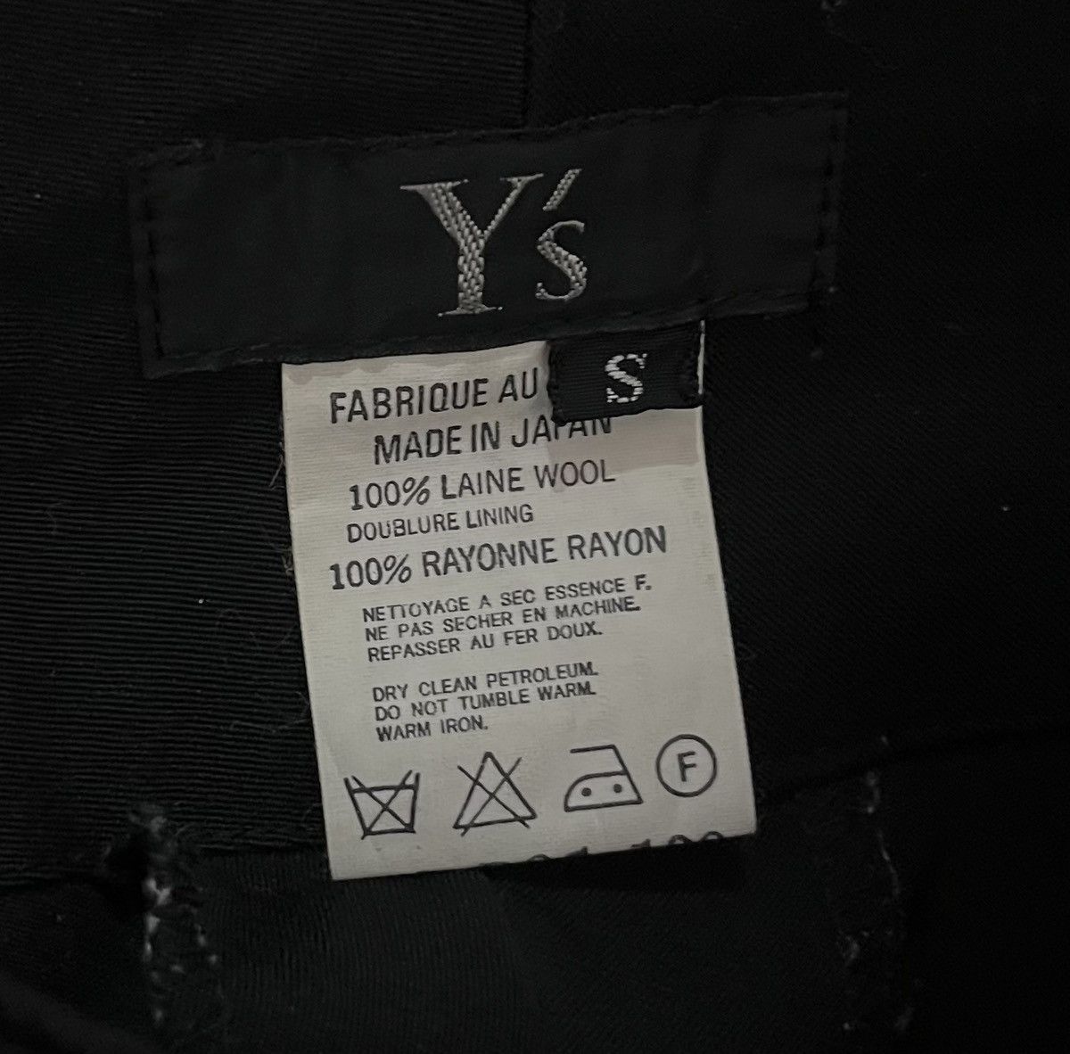 Yohji Yamamoto Vintage yohji yamamoto y’s flared black trousers Size 26" / US 2 / IT 38 - 3 Thumbnail