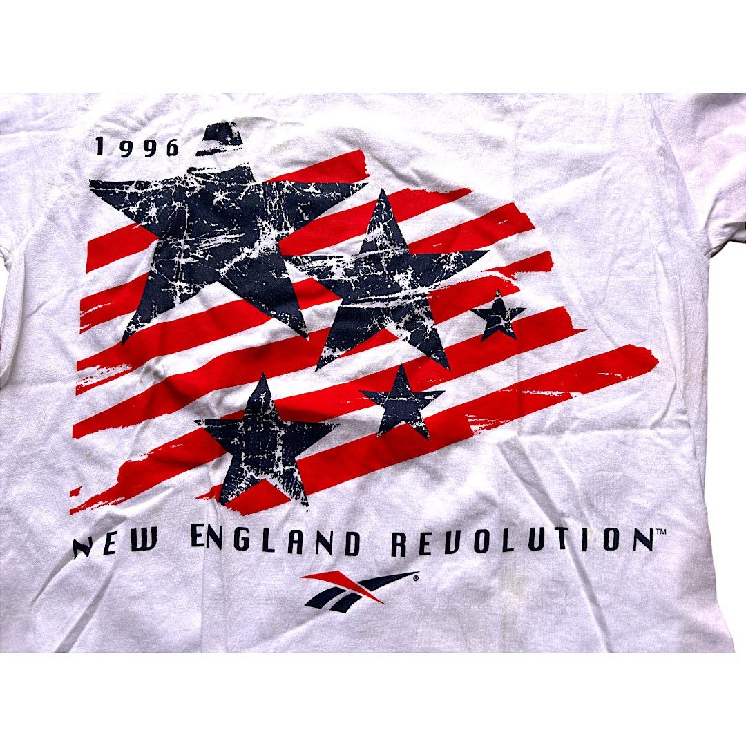 Reebok New England Revolution 1996 Reebok Shirt Joe-Max Moore AUTO Size US S / EU 44-46 / 1 - 4 Thumbnail