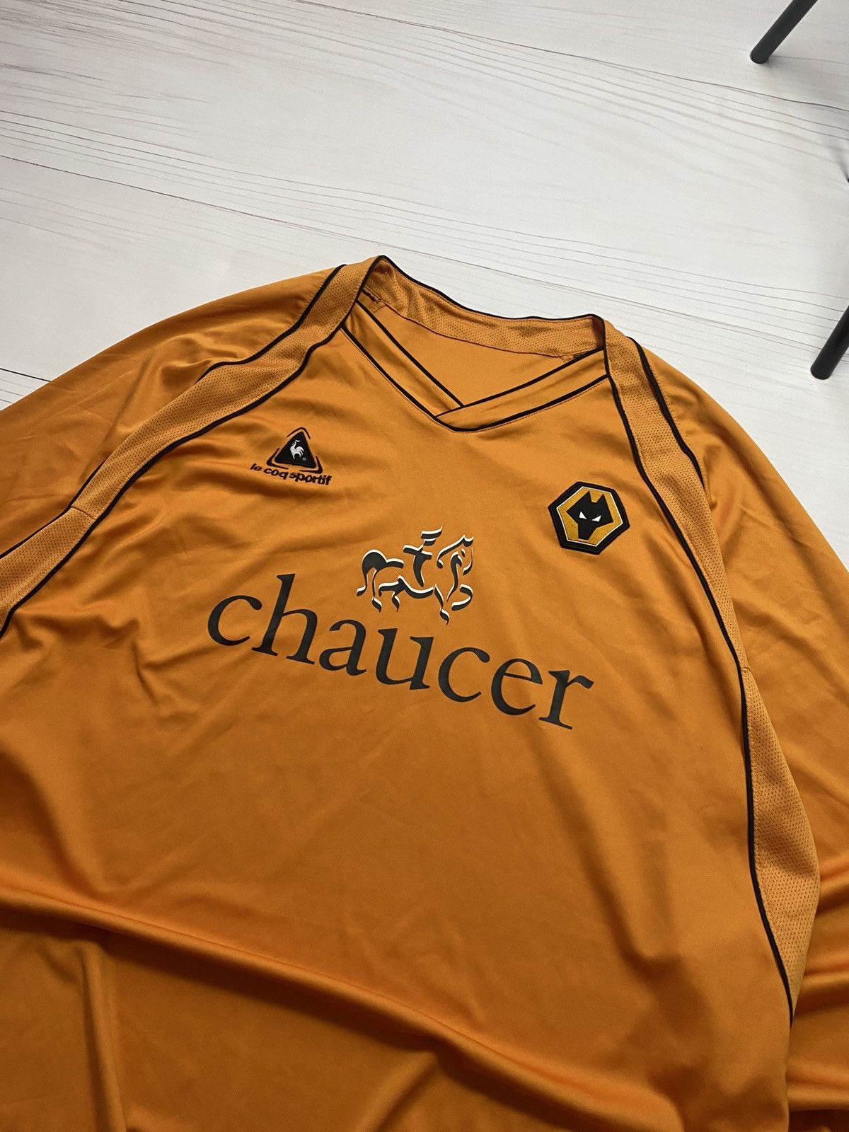Le Coq Sportif Vintage Wolverhampton Wanderers 2006/07 home longsleeve Size US XXL / EU 58 / 5 - 6 Thumbnail