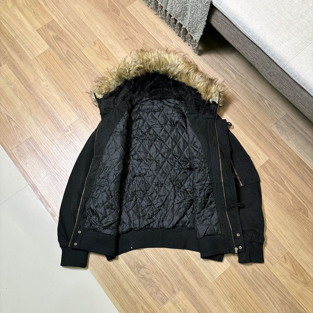 If Six Was Nine × Japanese Brand × Le Grande Bleu (L.G.B.) G.O.A Fur faux jacket IfSixWasNine LGB Style Size US M / EU 48-50 / 2 - 3 Thumbnail