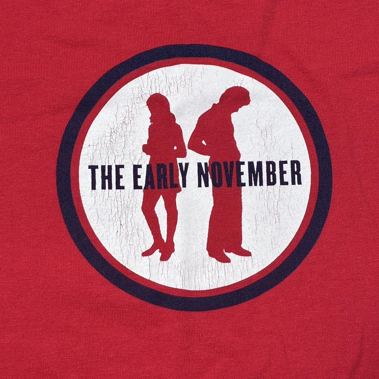 Hanes Vintage The Early November Red Y2K Band Tee Size Medium Size US M / EU 48-50 / 2 - 3 Thumbnail