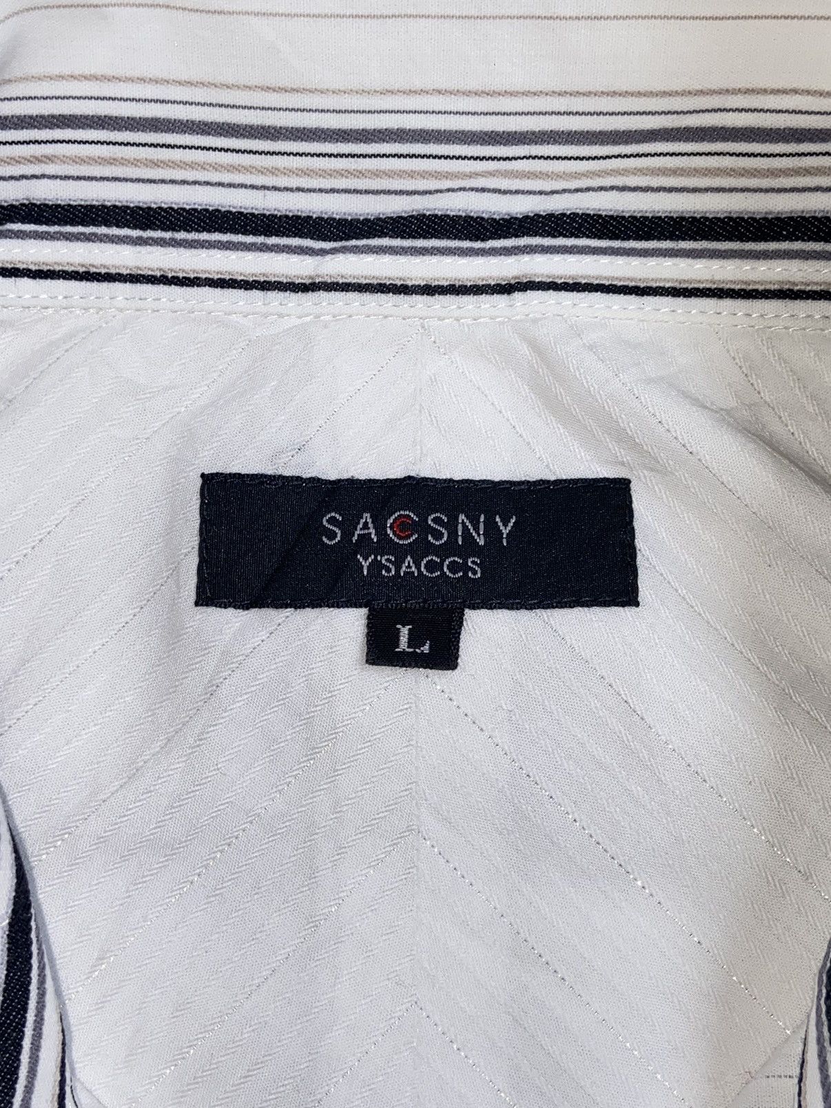 Yohji Yamamoto SACSNY Y’SACCS White Shirt Size US L / EU 52-54 / 3 - 11 Thumbnail