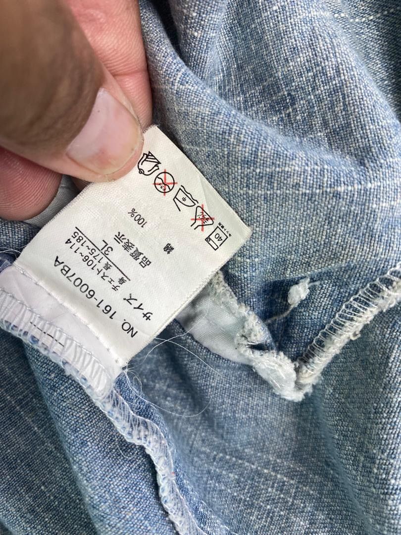 In The Attic × Japanese Brand Rare In The Attic hickory stripe blue denim workwear jacket Size US XXL / EU 58 / 5 - 7 Thumbnail