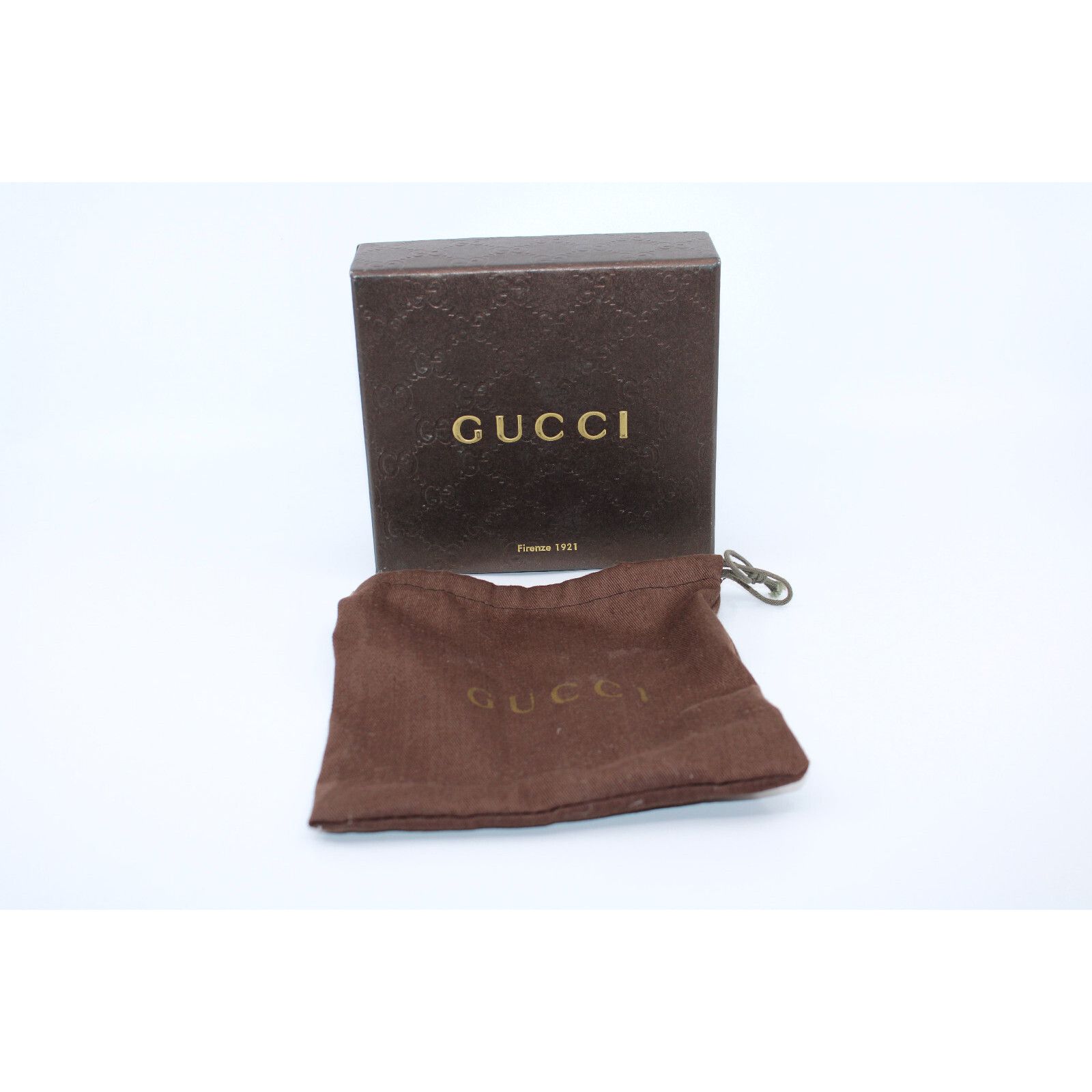 Brown Gucci Belt Empty Box With Dust Bag 6" X 5.5" X 2.5", Women's