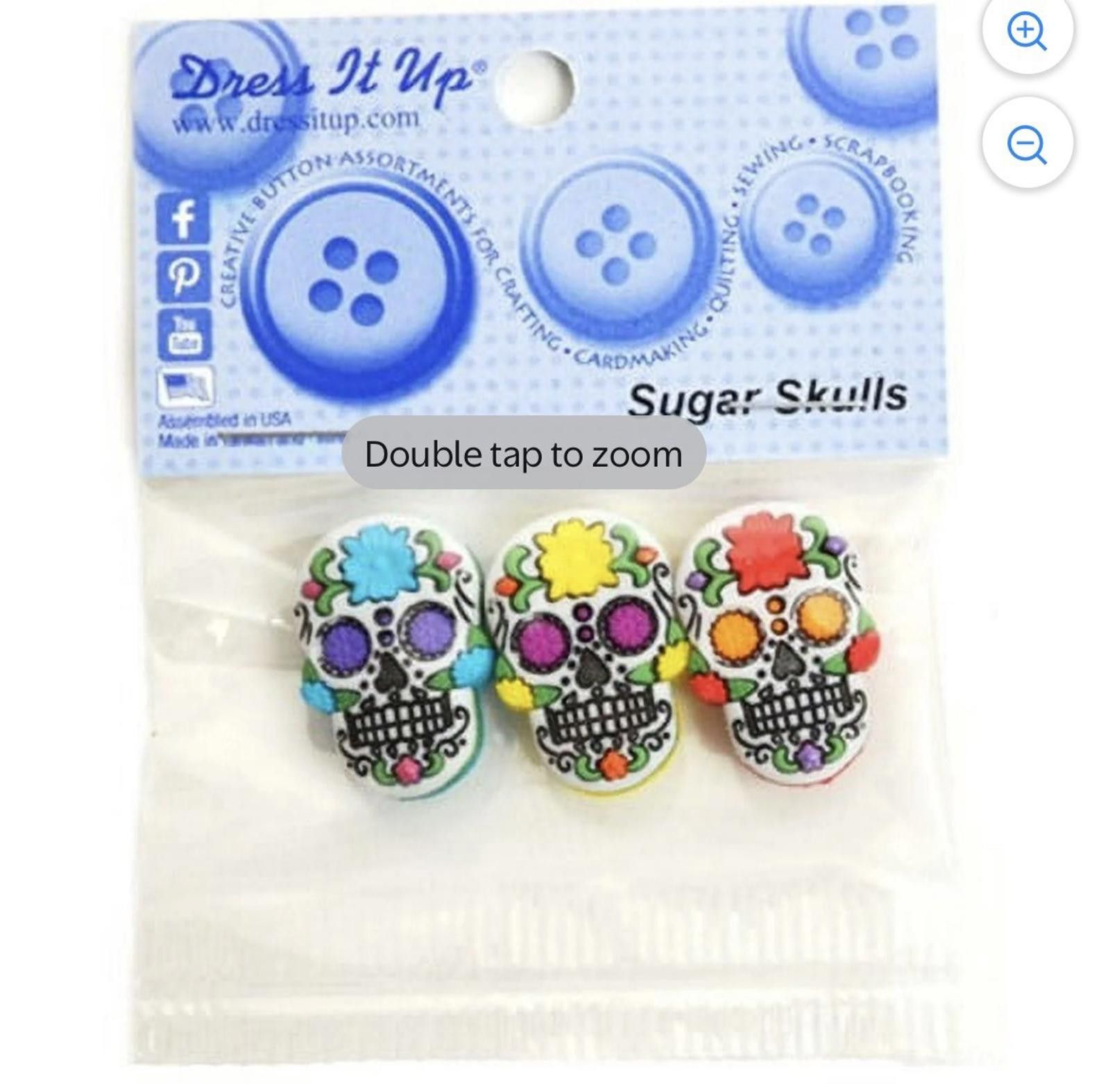 Other Dress It Up SUGAR SKULL Shang Back Buttons HAIRBOW BOW Size ONE SIZE - 1 Thumbnail